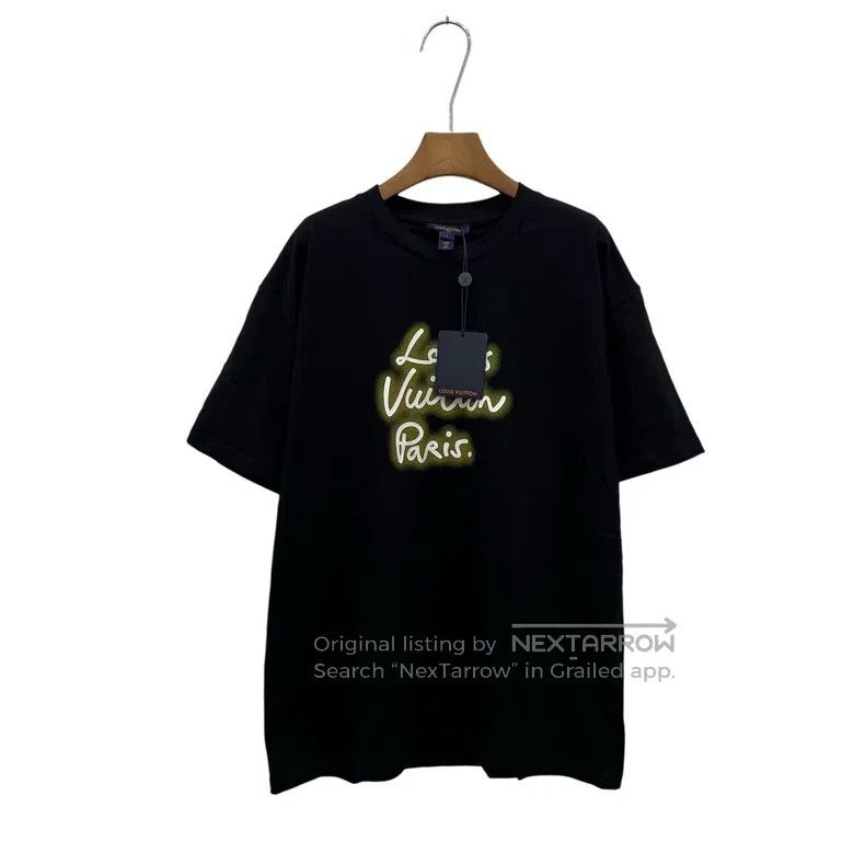 Louis Vuitton Louis Vuitton SS25 neon logo printed short sleeves Size US L / EU 52-54 / 3 - 2 Thumbnail