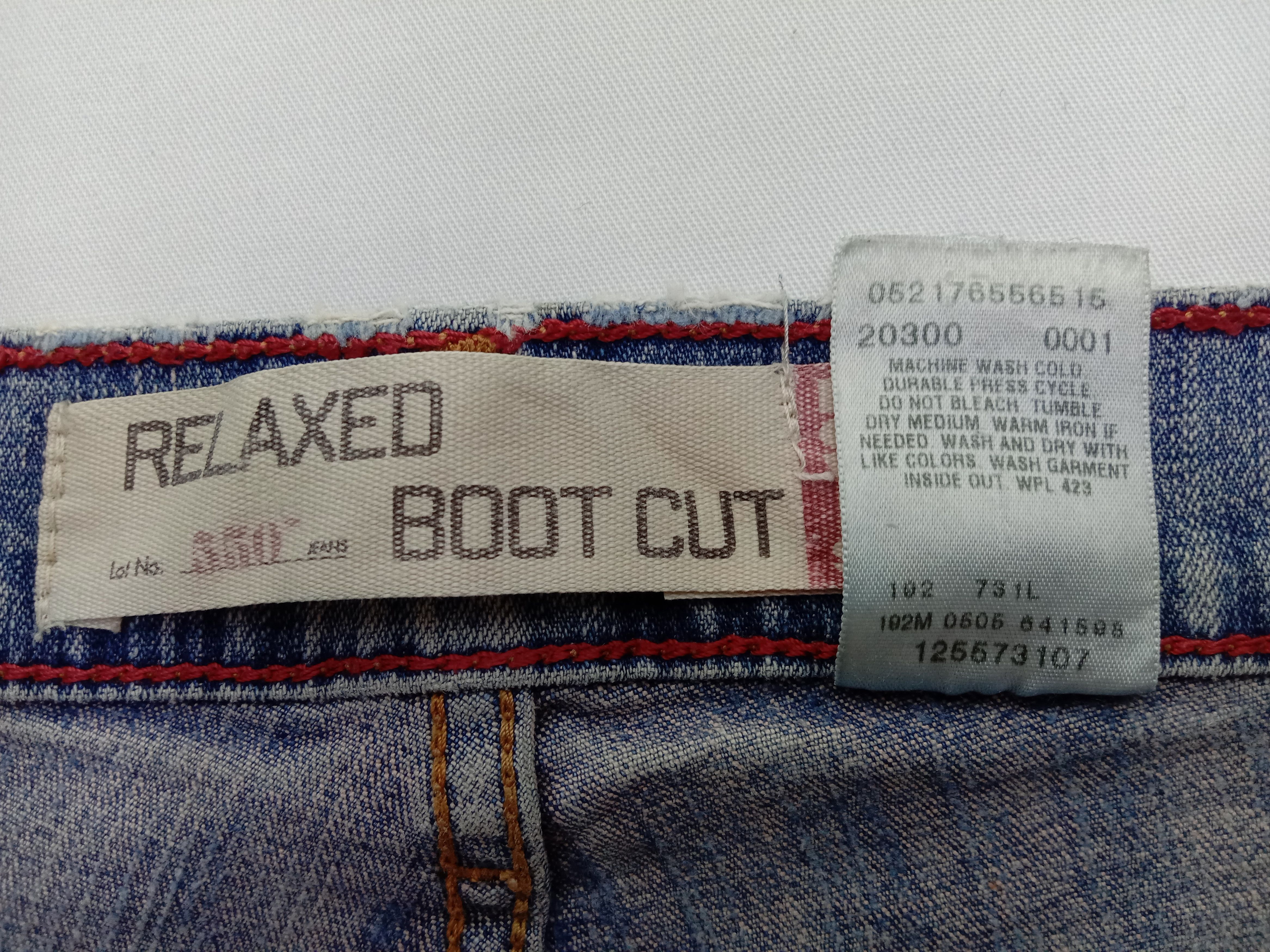 Levi's Vintage Levi's 550 Flare Jeans Blue Wash Denim Size 29" - 13 Thumbnail