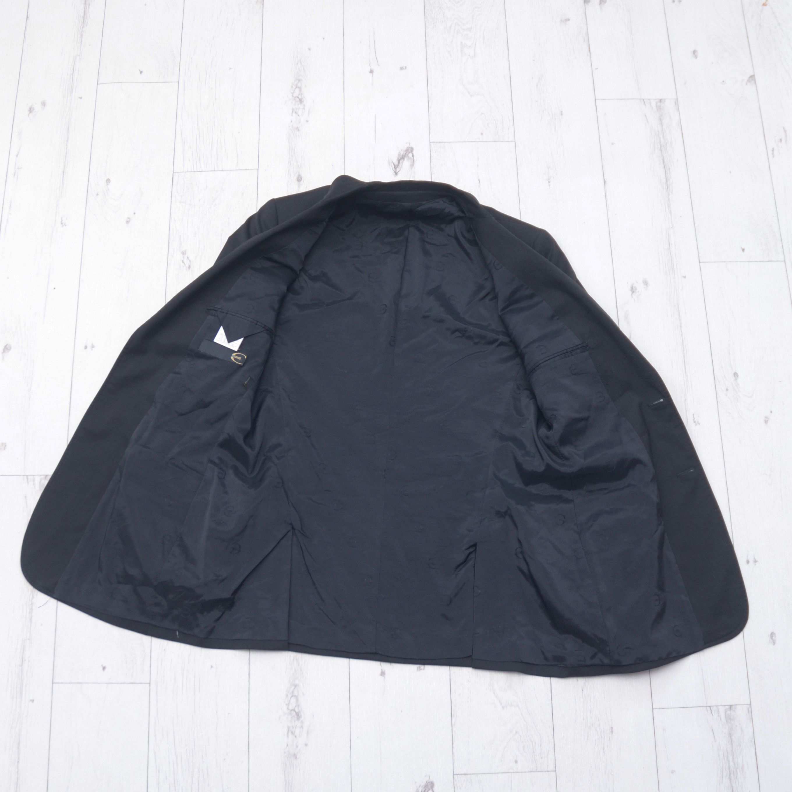 Just Cavalli Luxury Just Cavalli Solid Black Blazer Size 50 Casual Sport Size 50R - 8 Thumbnail