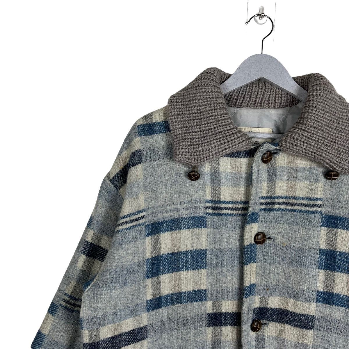 Japanese Brand 🔥 PAT HAGUE NAKAMURA WOOL PATCHWORK RIM COAT JACKET Size US L / EU 52-54 / 3 - 7 Thumbnail