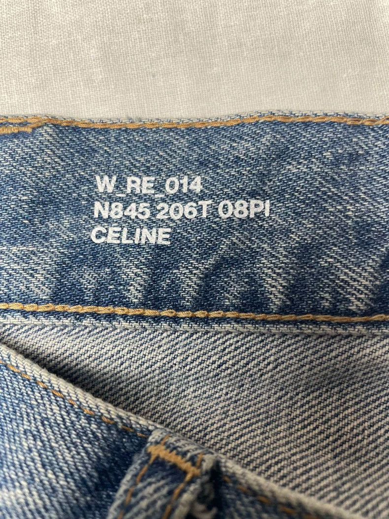 Celine Celine Wash Design Denim Pants with Frayed Hem Size US 28 / EU 44 - 2 Thumbnail