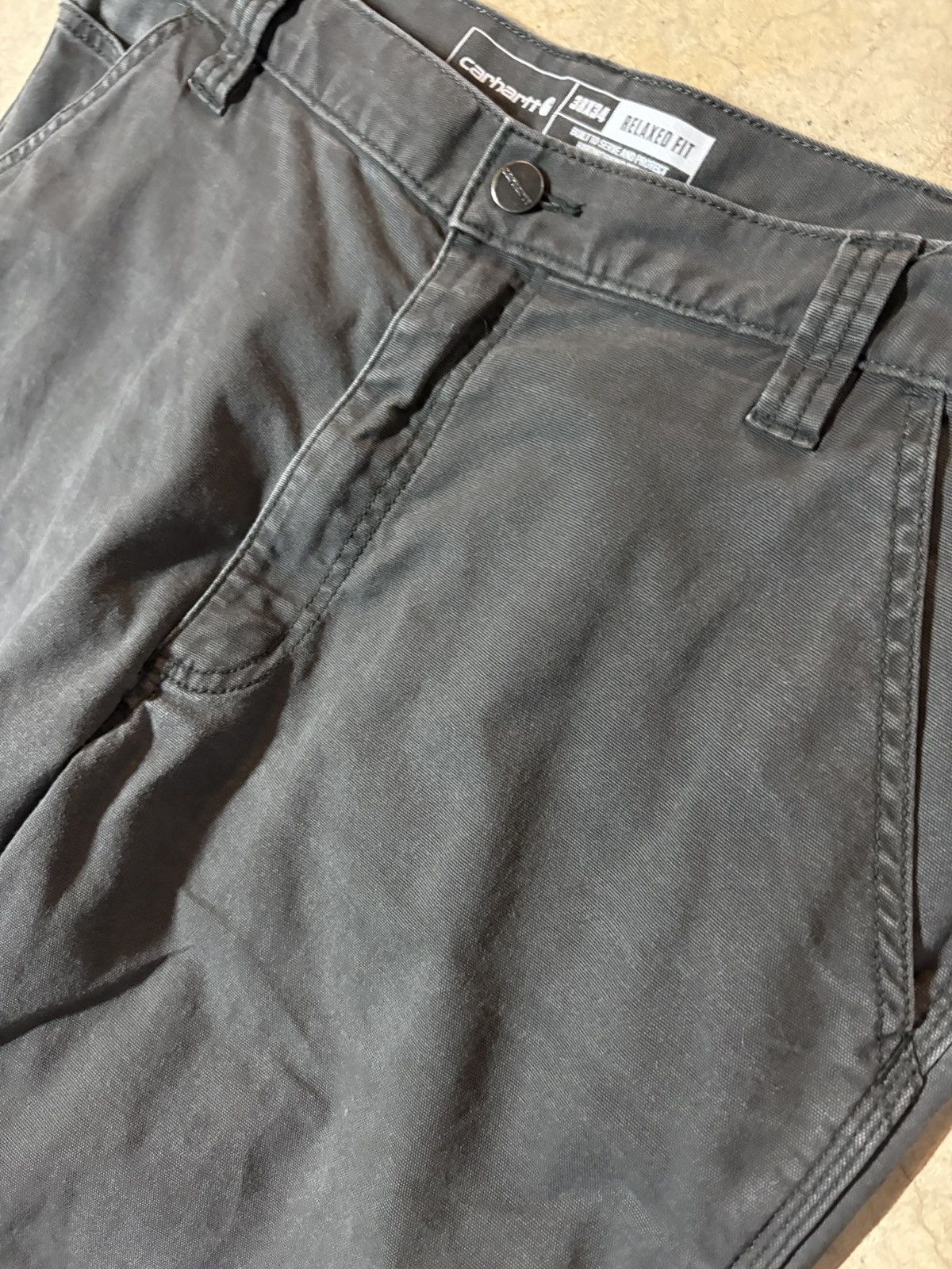 Carhartt Carhartt Y2K Canvas Relaxed Fit Work Pants Charcoal Gray Size US 38 / EU 54 - 4 Thumbnail
