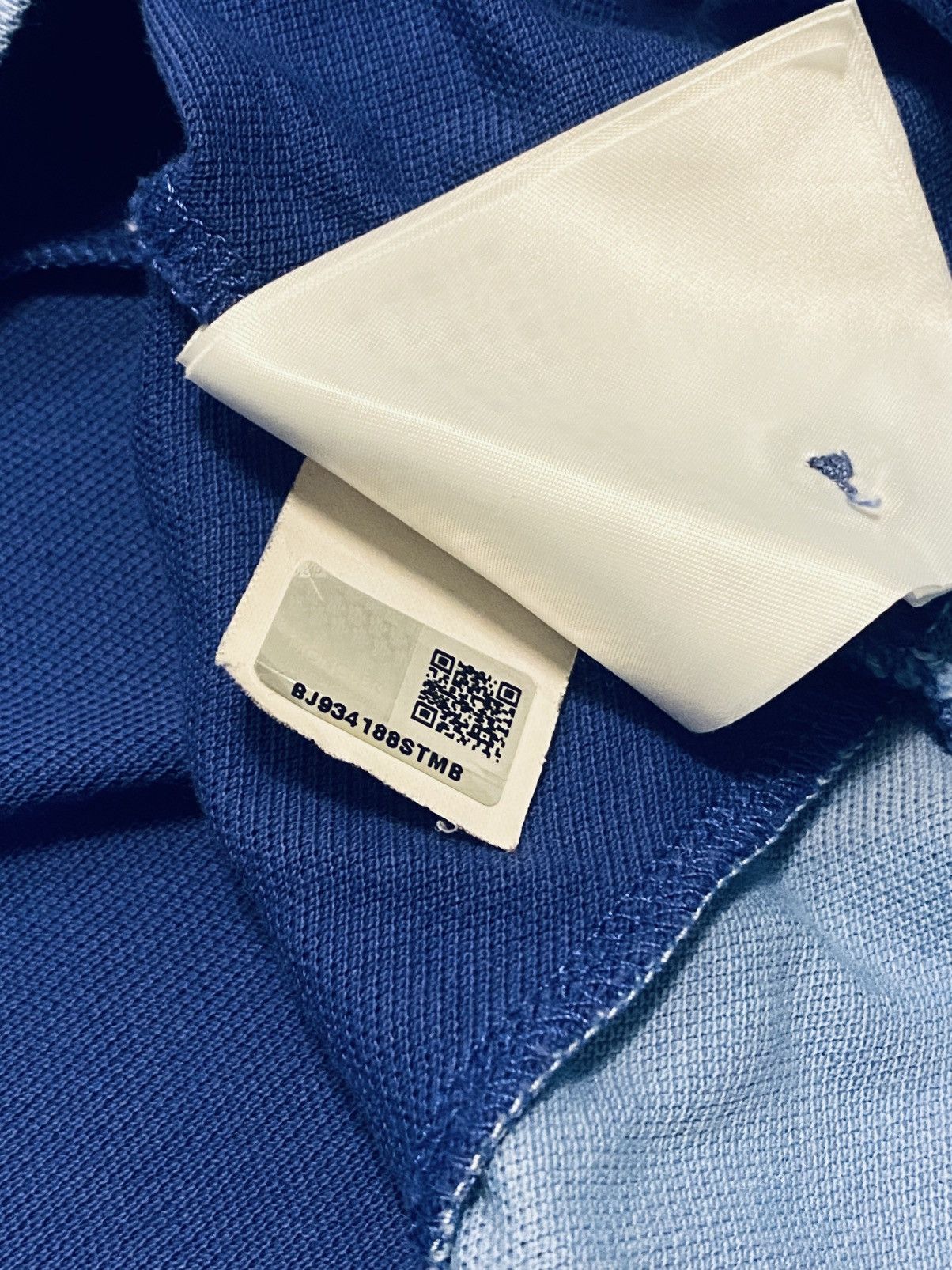 Moncler Blue Polo Moncler Size US L / EU 52-54 / 3 - 5 Thumbnail