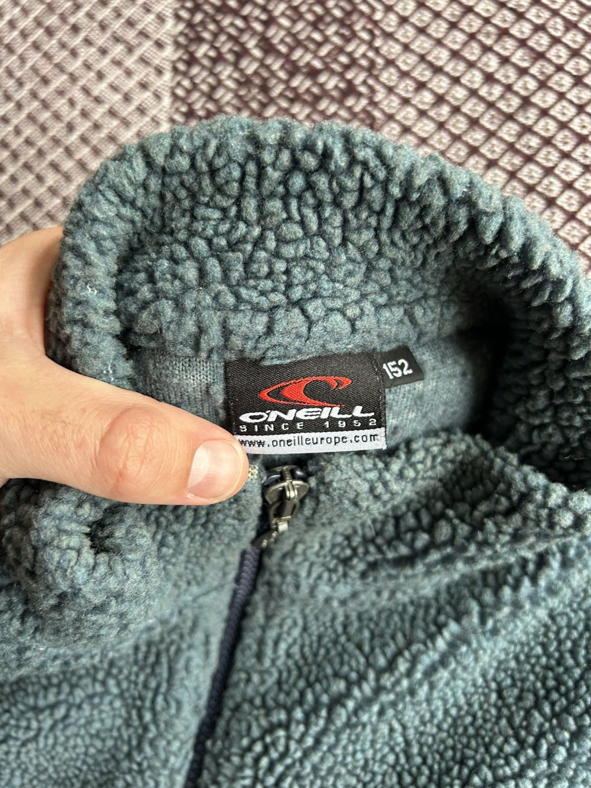 O'Neill × Vintage Vintage Pile Fleece 1/4 Zip Hoodie Rare Big Logo Size XS 152 Size US XXS / EU 40 - 7 Thumbnail