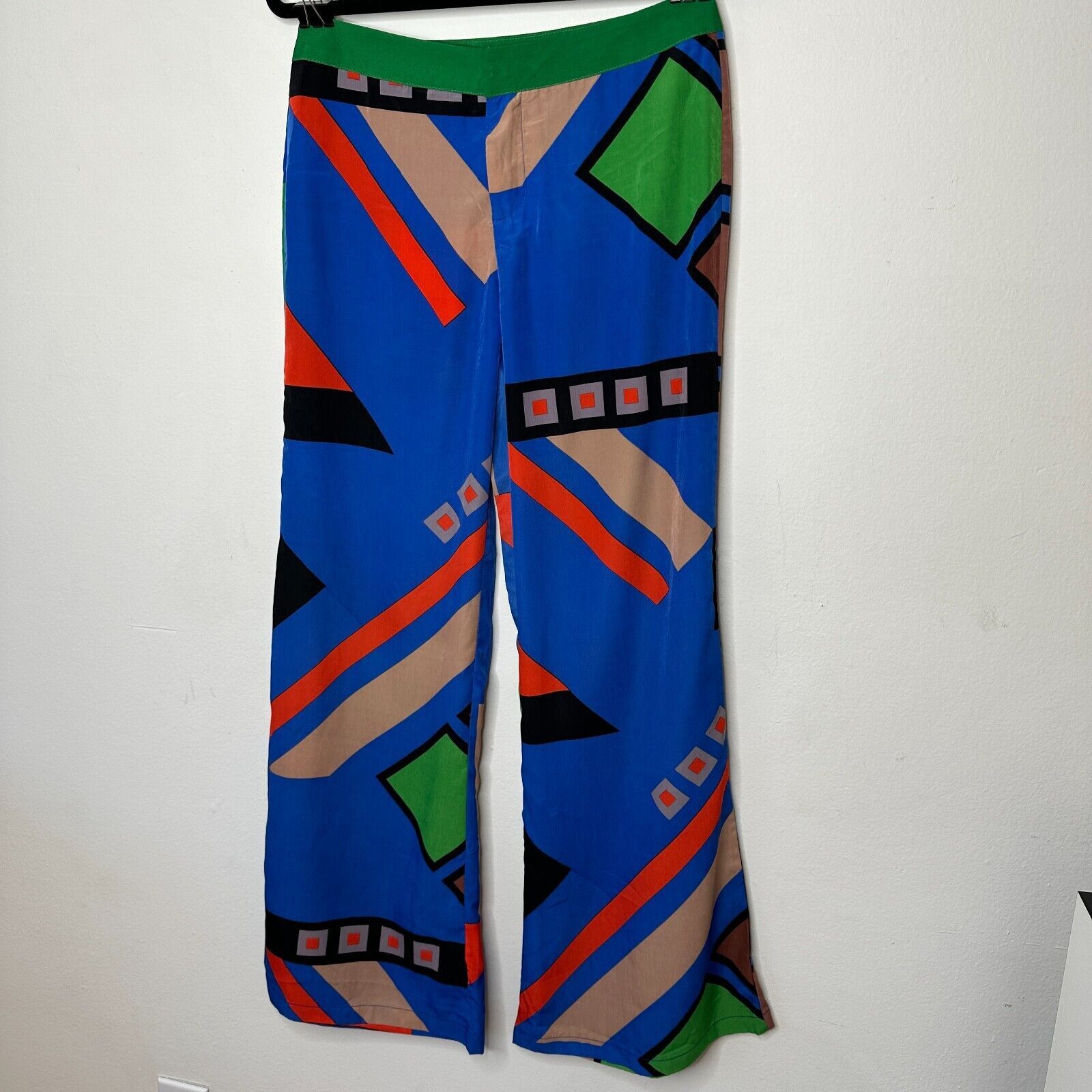 Other Jealous Tomato Bright Multi Abstract Palazzo Zip Pant M Size 28" / US 6 / IT 42 - 13 Thumbnail