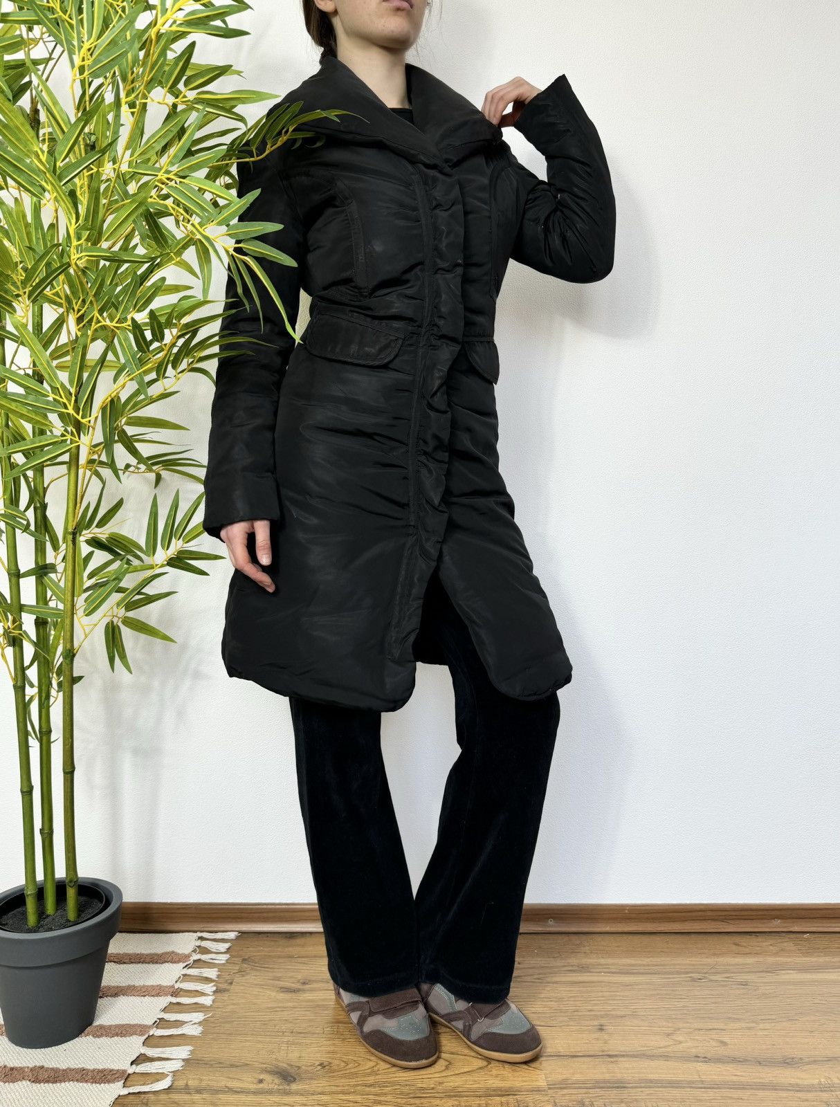 Versace × Vintage VINTAGE VERSACE SPORT 2000s MIDI DOWN PUFFER JACKET Size XS / US 0-2 / IT 36-38 - 5 Thumbnail
