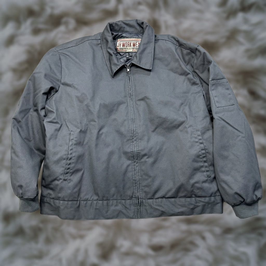 Hamilton VINTAGE Jeff Hamilton Workwear Jacket Mens 3XL 90s JH Design Canvas Coat Grey Size US XXL / EU 58 / 5 - 1 Thumbnail