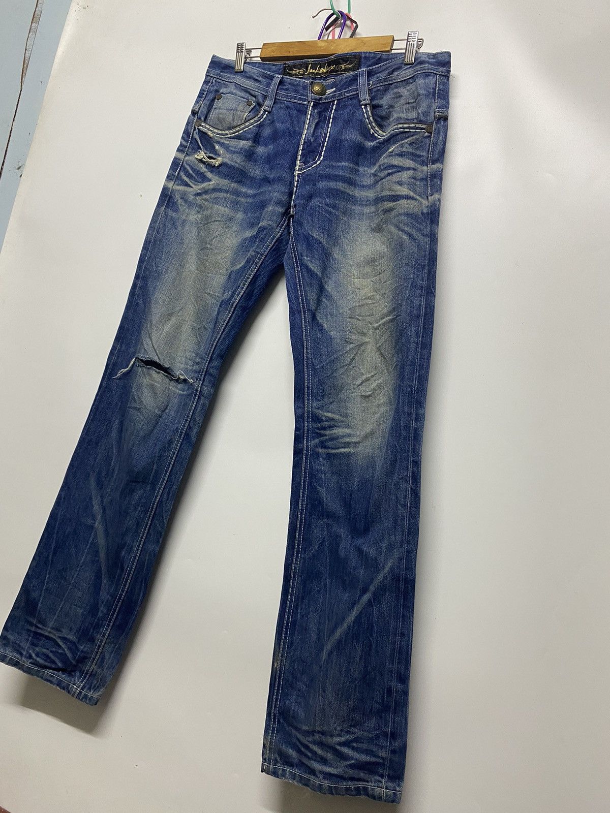 Japanese Brand JUKEBOX Japanese Brand Distressed Denim Jeans Fashion Street Size US 34 / EU 50 - 8 Thumbnail