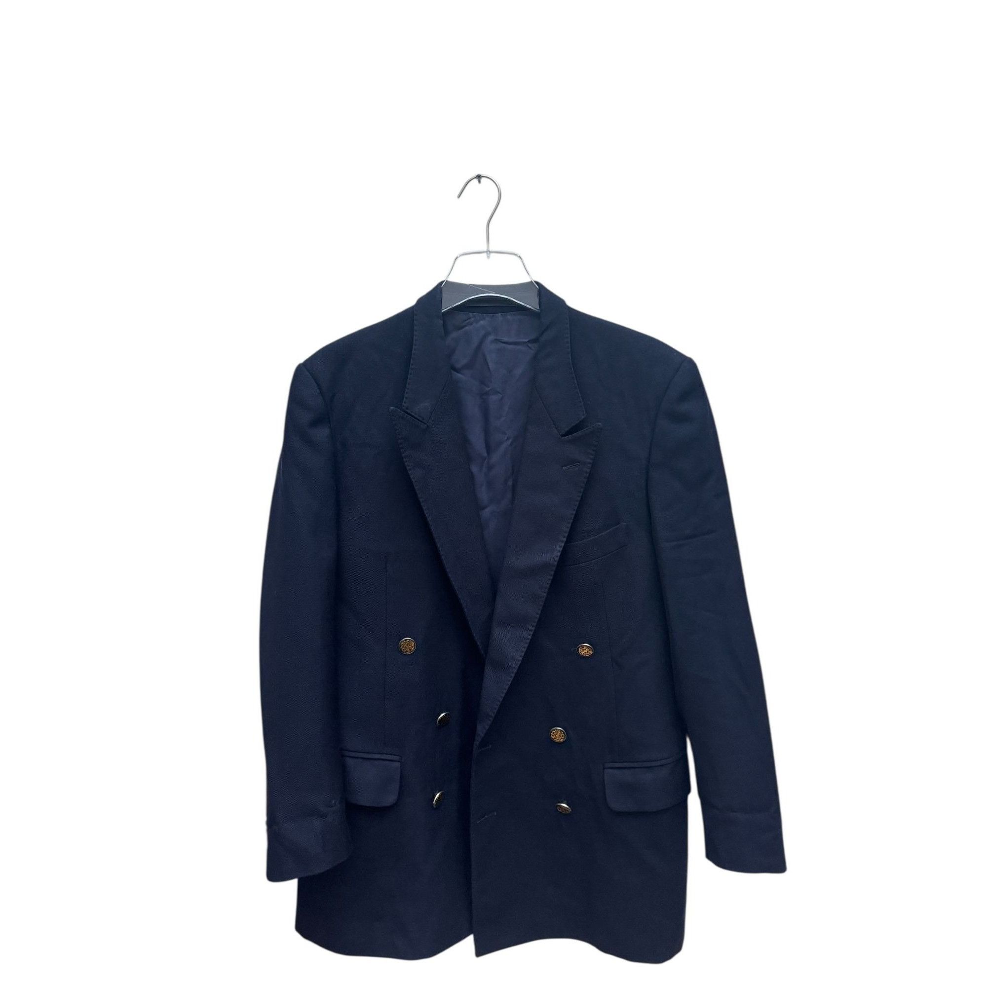 Yves Saint Laurent Navy Wool Double-Breasted Blazer Size 42R - 1 Thumbnail
