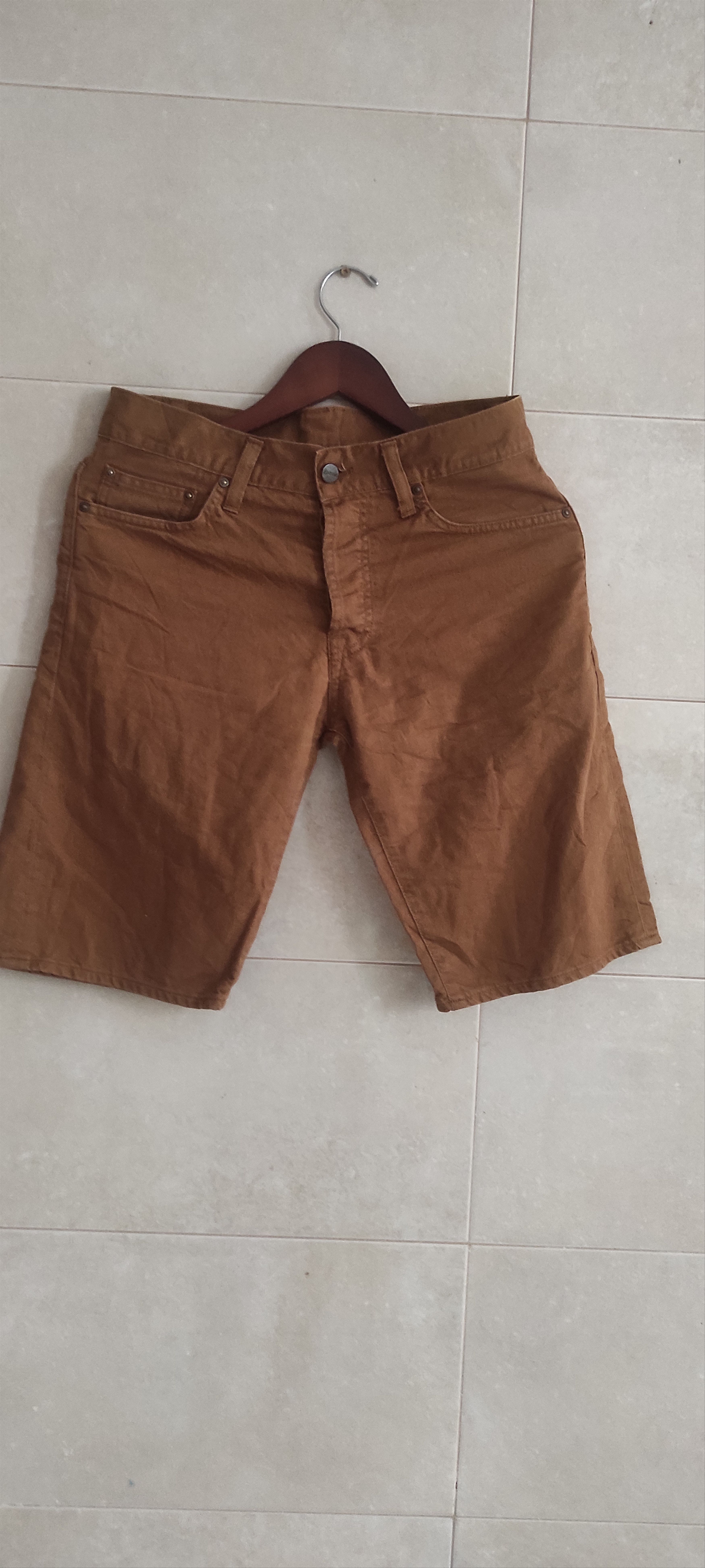 Carhartt Carhartt WIP Double Knee Rinsed Hamilton Brown Shorts Size US 29 - 15 Thumbnail