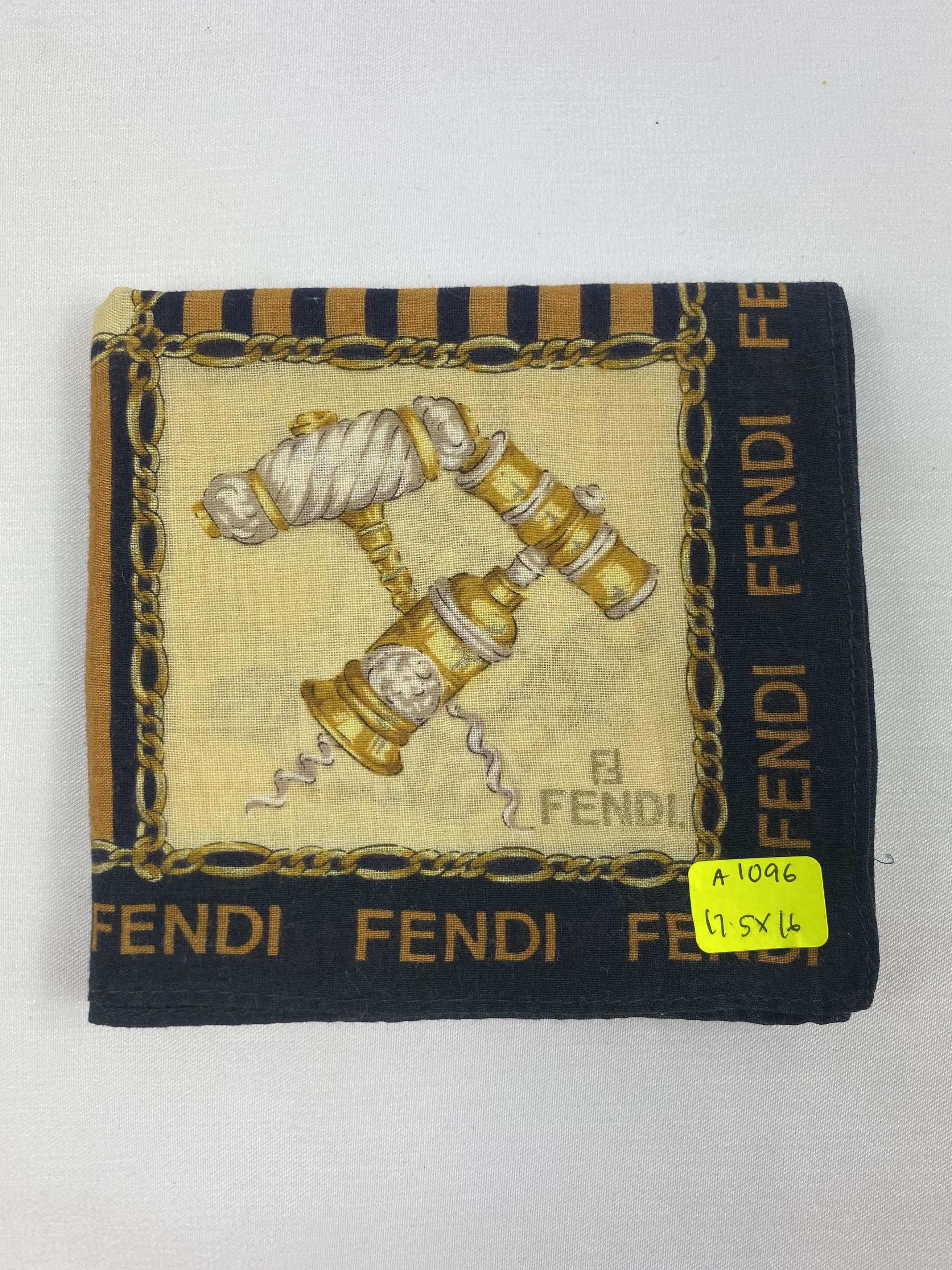 Vintage Fendi Handkerchief / Bandana / Neckerchief A1096 Size ONE SIZE - 6 Thumbnail