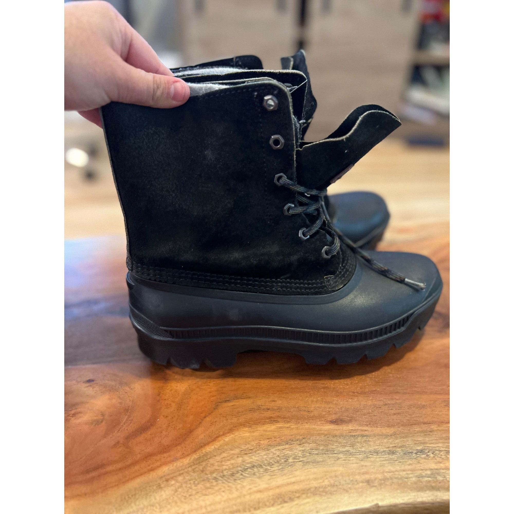 SOREL Sorel Kaufman Leather Winter Duck Boots - Size 9 Size US 9 / EU 42 - 1 Thumbnail