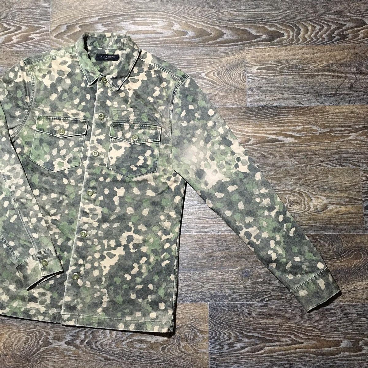 Allsaints ALLSAINTS Fassett LS Heavy Cotton Button Up Shirt Size US S / EU 44-46 / 1 - 2 Thumbnail