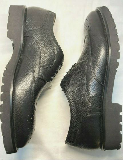 Hugo Boss BOSS Eden Wingtip Black Derby Lug Men's UK 8.5 Size US 10 / EU 43 - 7 Thumbnail