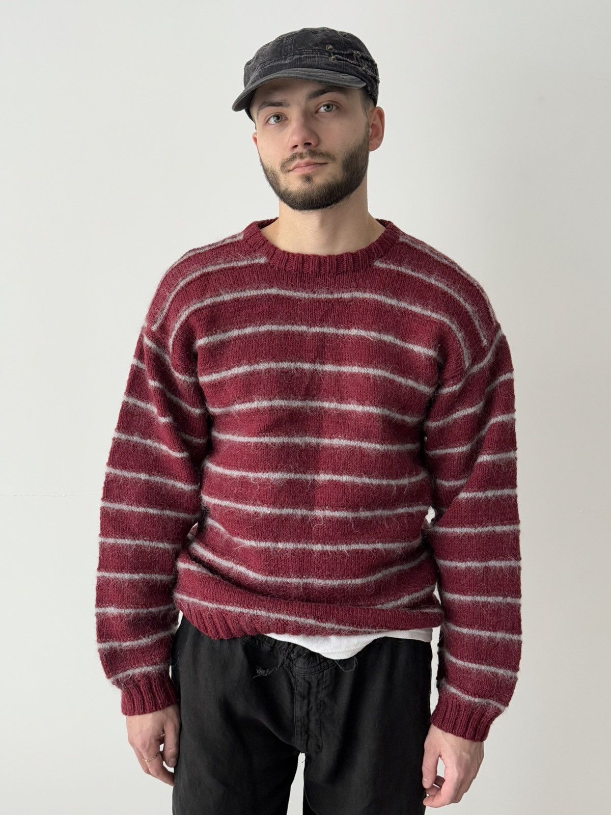 Japanese Brand × Y's × Yohji Yamamoto Vintage 90s Yohji Yamamoto Mohair Sweater Size US M / EU 48-50 / 2 - 1 Thumbnail