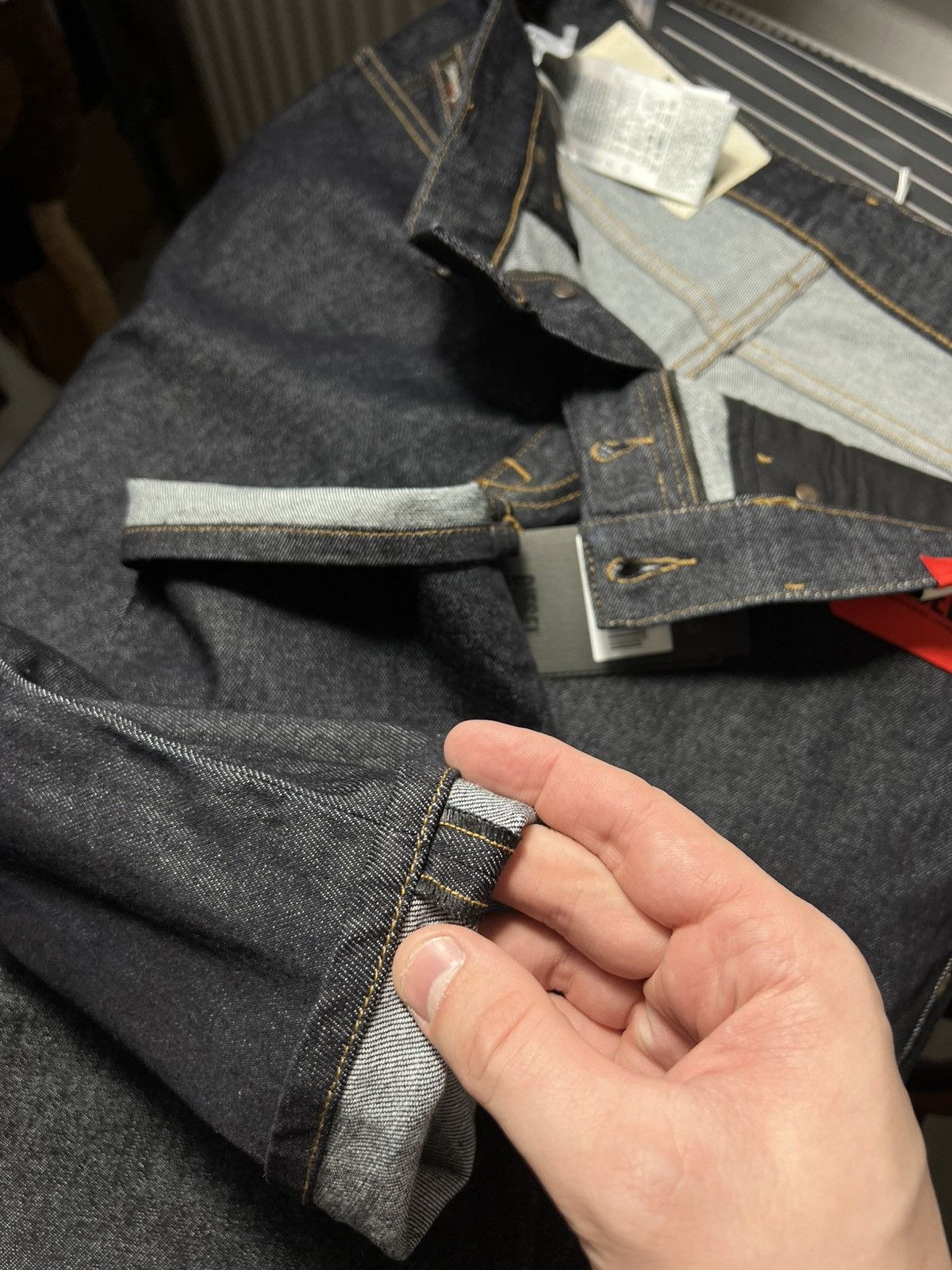 Diesel Diesel Raw Tapered Fit Jeans 🇮🇹 Premium Dark Wash Denim Size US 32 / EU 48 - 19 Thumbnail