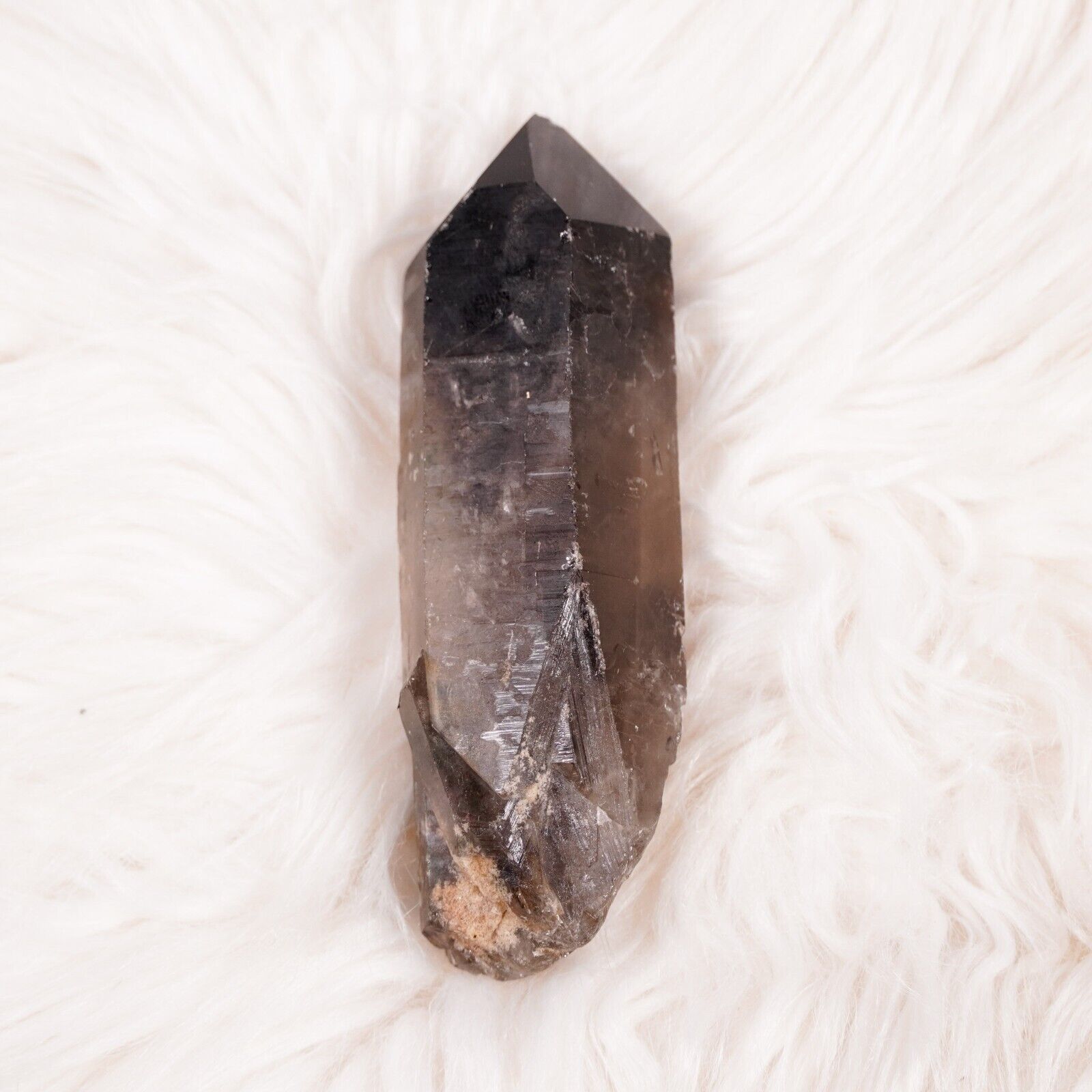 Other Large Smokey Quartz Crystal Point 4" Healing Gemstone Wand Size ONE SIZE - 3 Thumbnail
