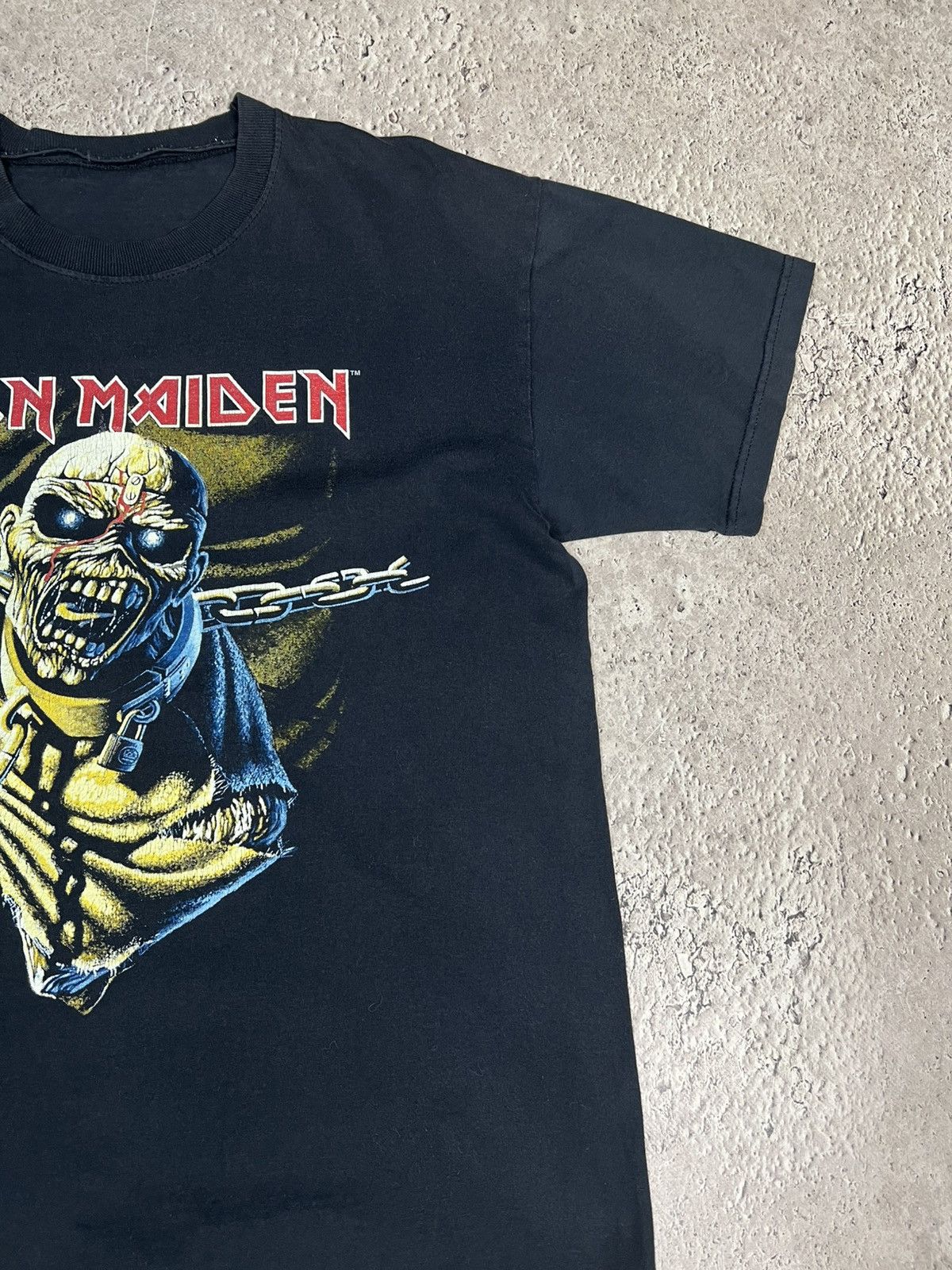 Band Tees × Iron Maiden × Vintage 00s Iron Maiden TOUR 2003 t shirt Faded BOXY Size US L / EU 52-54 / 3 - 7 Thumbnail