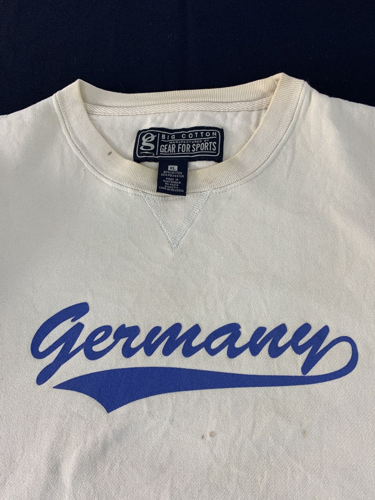 Vintage 90s Gear For Sports Germany Crewneck Pullover l Big Logo Size US XL / EU 56 / 4 - 4 Thumbnail