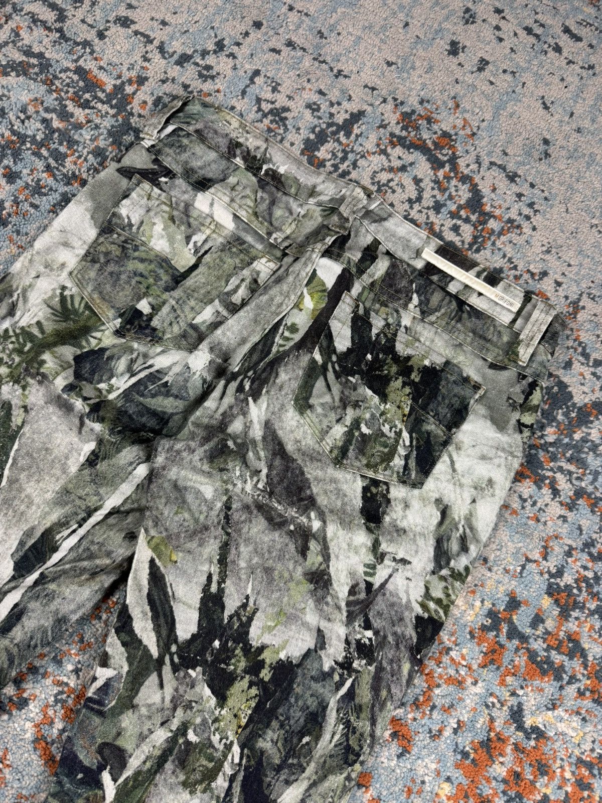 Grifoni Vintage Y2K Mauro Grifoni floral jungle print skinny pants Size 28" / US 6 / IT 42 - 4 Thumbnail