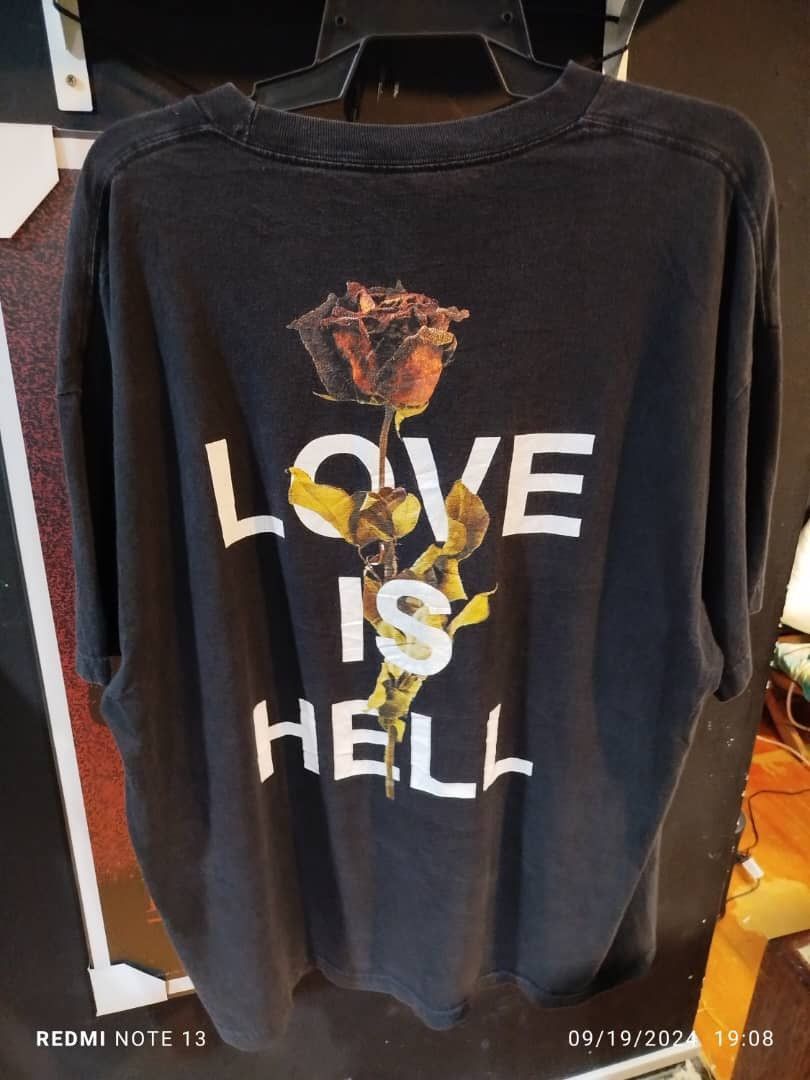 Rap Tees phora love is hell tee Size US XL / EU 56 / 4 - 1 Thumbnail