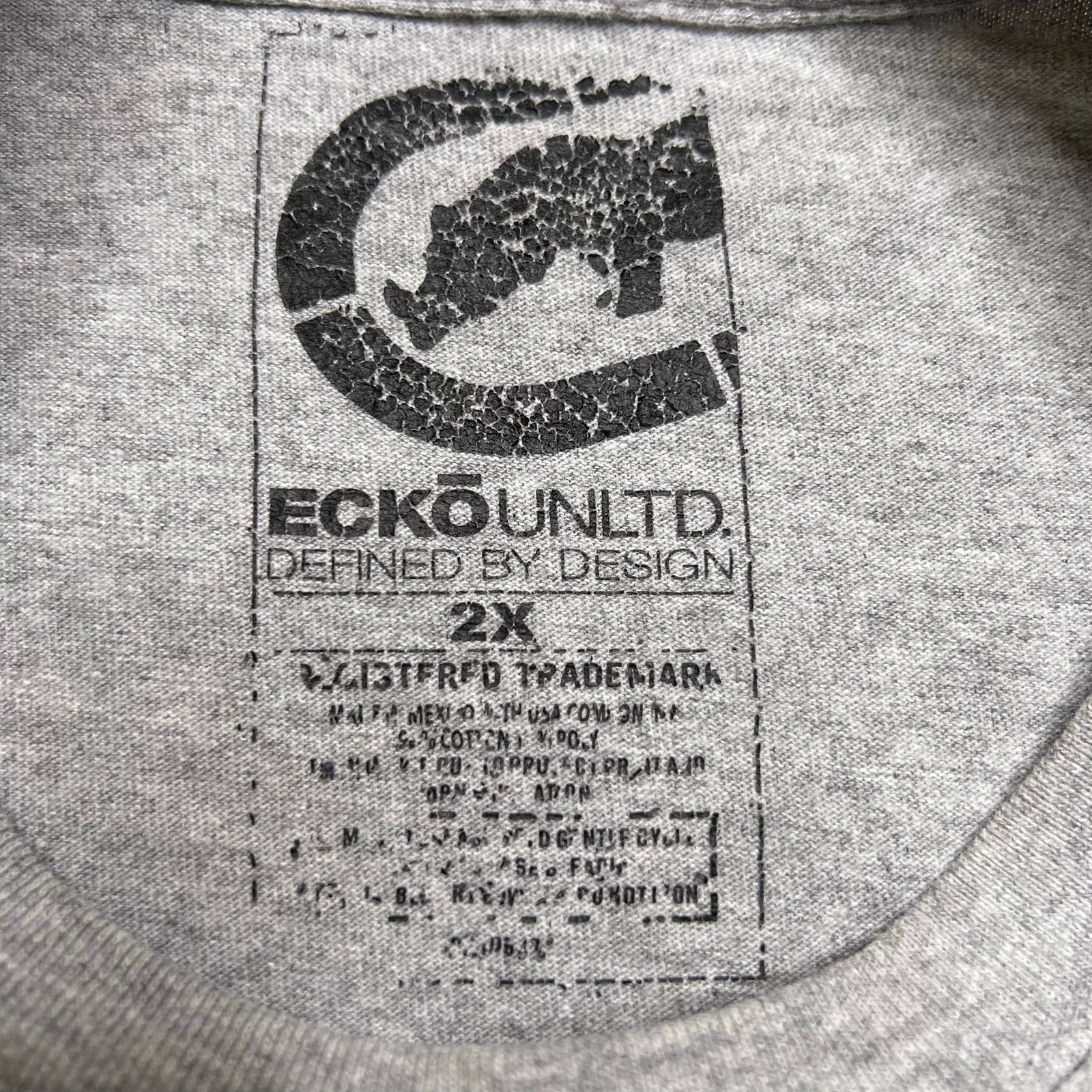Ecko Unltd. Ecko Unltd Rhino Logo Graphic Tee 2XL Streetwear Y2K Size US XXL / EU 58 / 5 - 4 Thumbnail