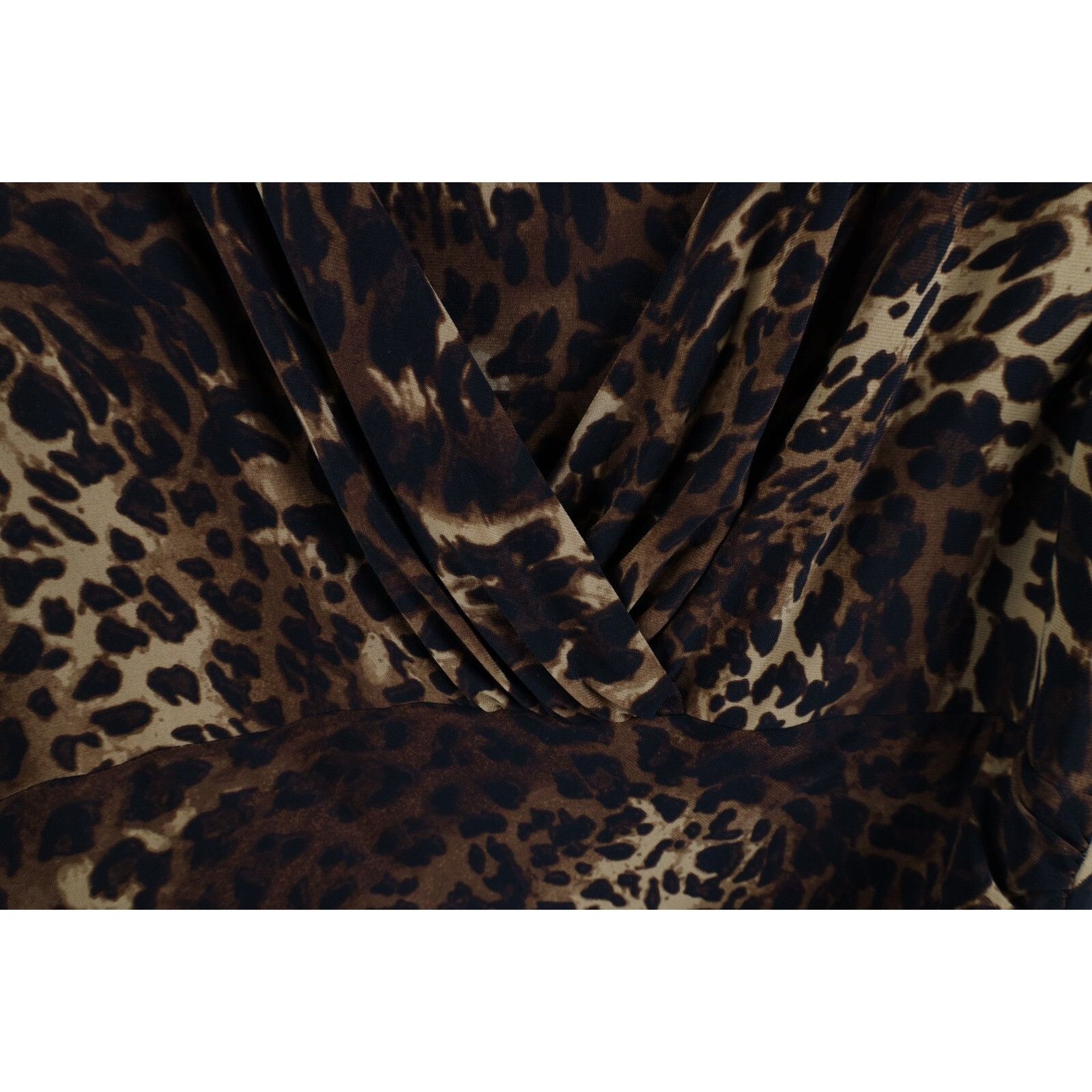 Ralph Lauren × Vintage Vintage 90s Ralph Lauren Leopard Cheetah Dress Size M / US 6-8 / IT 42-44 - 9 Thumbnail