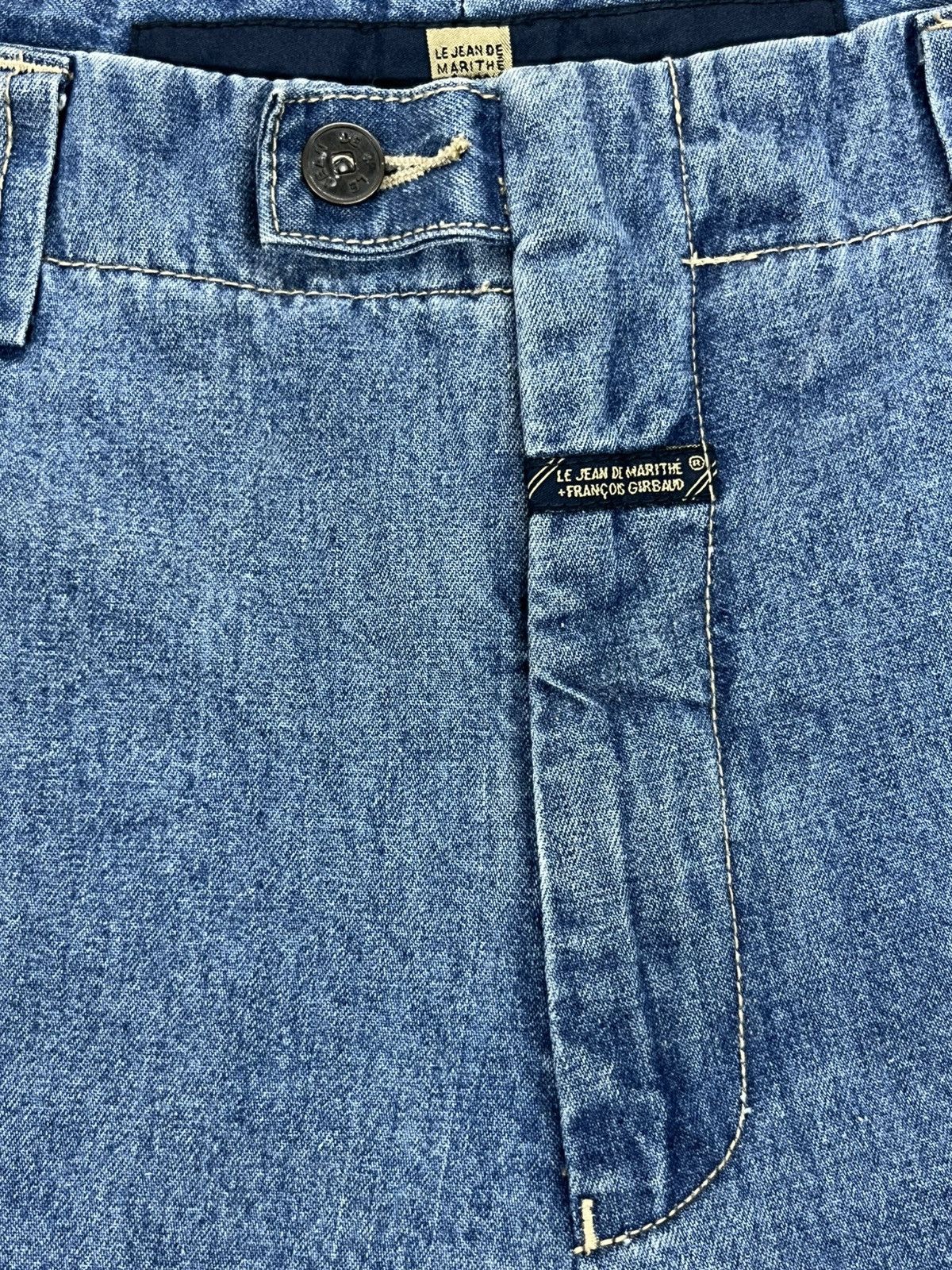 Marithe + Francois Girbaud Vintage Marithé François Girbaud Denim Cargo Shorts Size US 34 / EU 50 - 3 Thumbnail