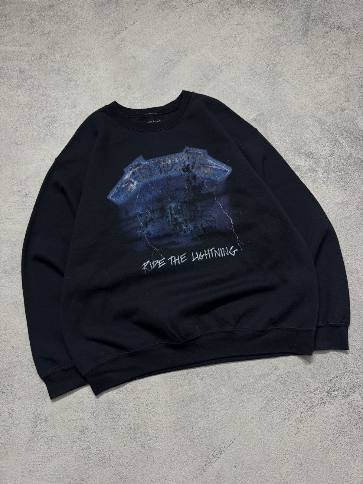 Metallica Vintage Metallica Ride The Lightning Sweatshirt 00’s Size US L / EU 52-54 / 3 - 4 Thumbnail