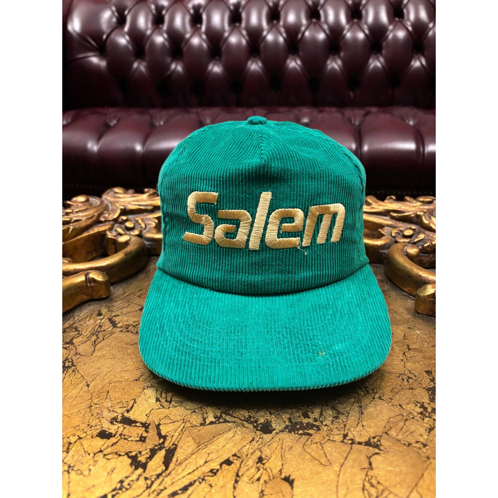 Salem Sportswear Vintage green corduroy Salem snapback w/ Salem embroidered Size ONE SIZE - 1 Thumbnail