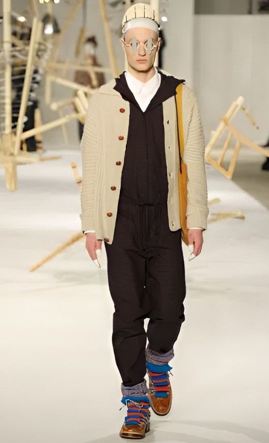 Henrik Vibskov Henrik Vibskov A/W 2010 Beige Cable Alpaca Podium Sweater Size US S / EU 44-46 / 1 - 9 Thumbnail