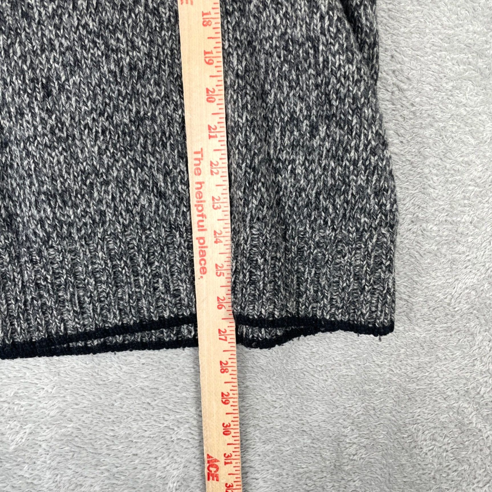 Eddie Bauer Eddie Bauer Sweater Mens S Gray Lambswool Blend Marled Knit Crew Neck Raglan Knit Style Chunky-Knit Pullover Size US S / EU 44-46 / 1 - 7 Thumbnail