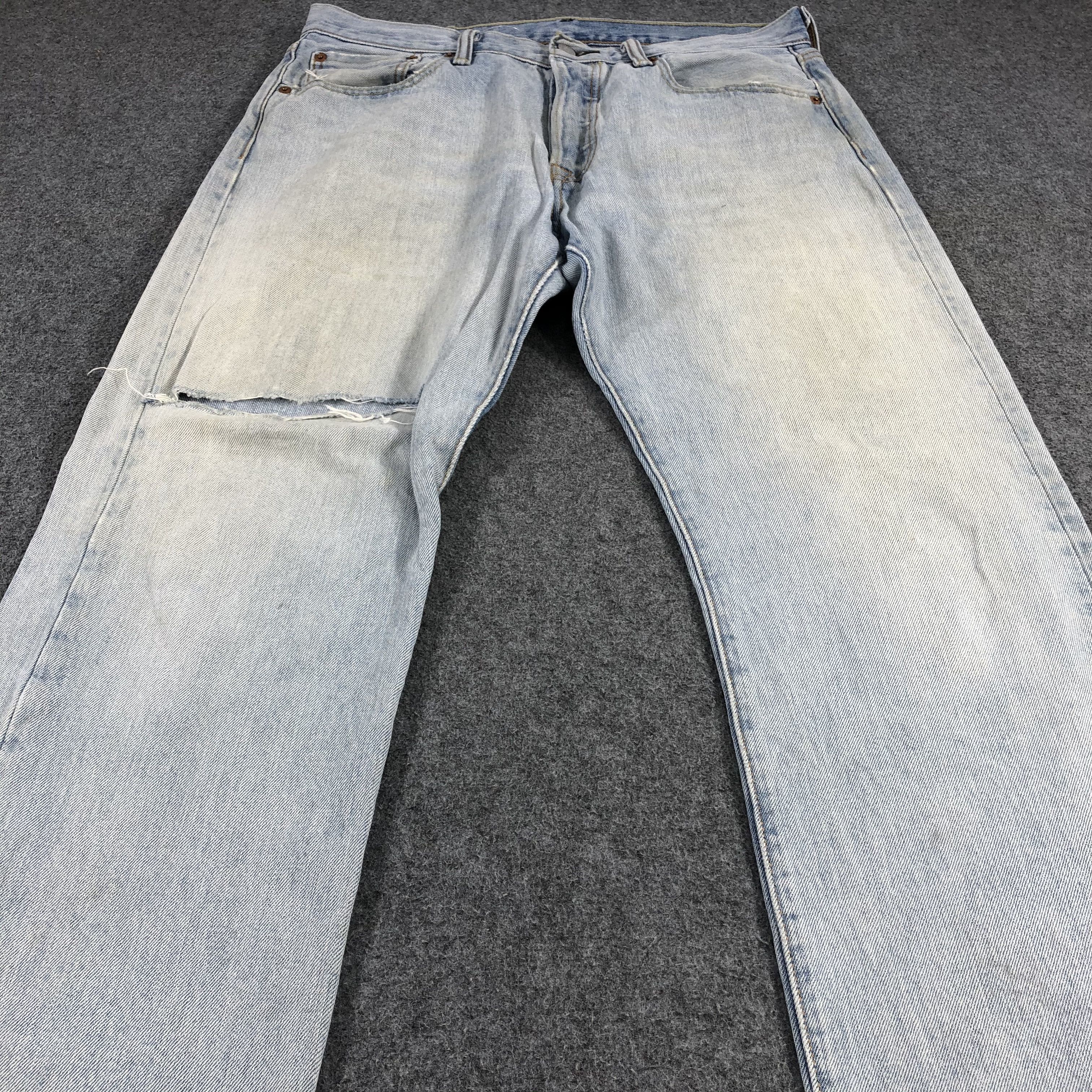 Levi's × Vintage Vintage Distress Levis 501 Jeans-JM1191 Size US 34 / EU 50 - 3 Thumbnail