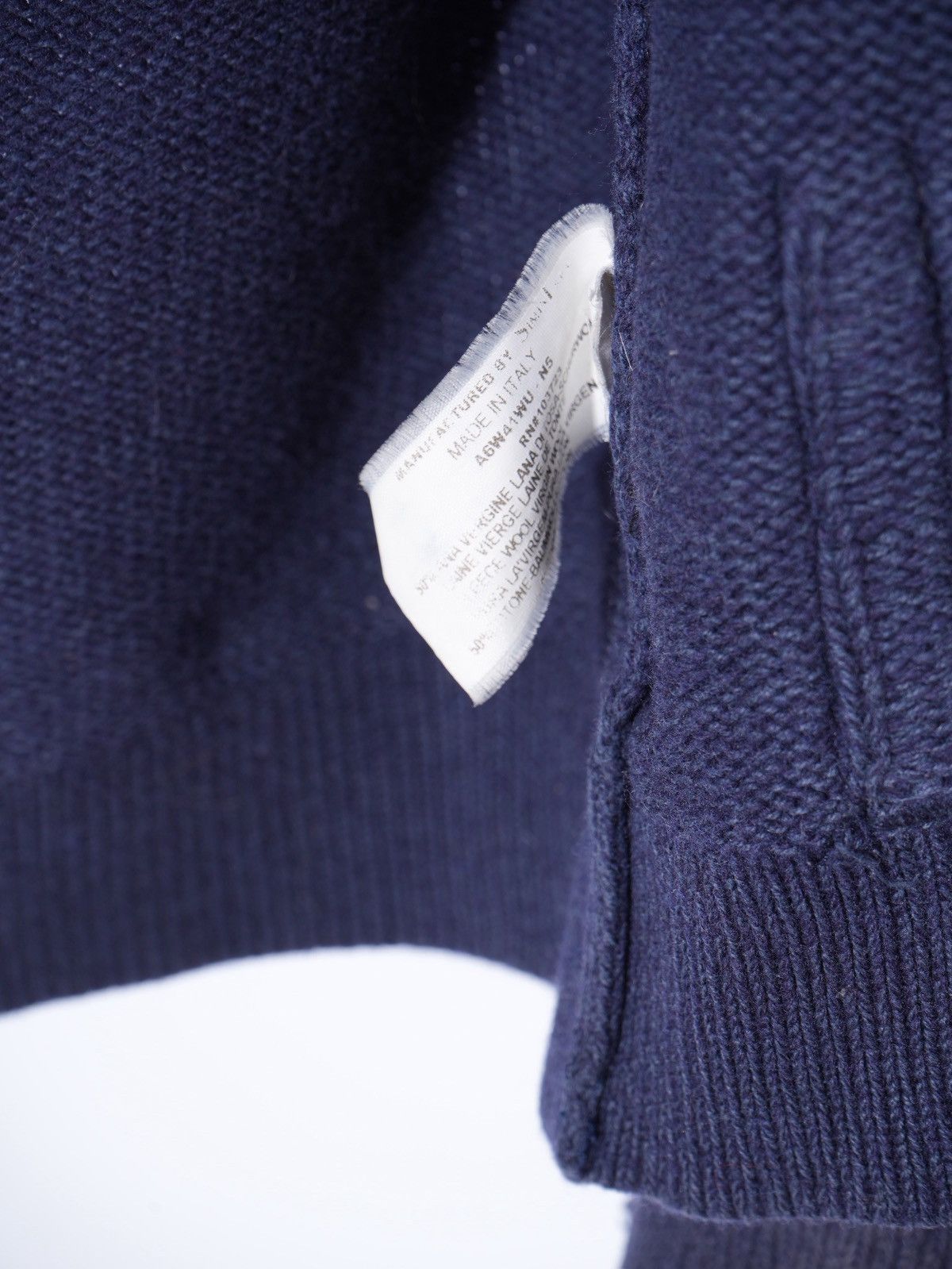 Giorgio Armani Armani Jeans Big Logo Wool Luxury Zip Hoodie fits L-XL Size US XXL / EU 58 / 5 - 6 Thumbnail