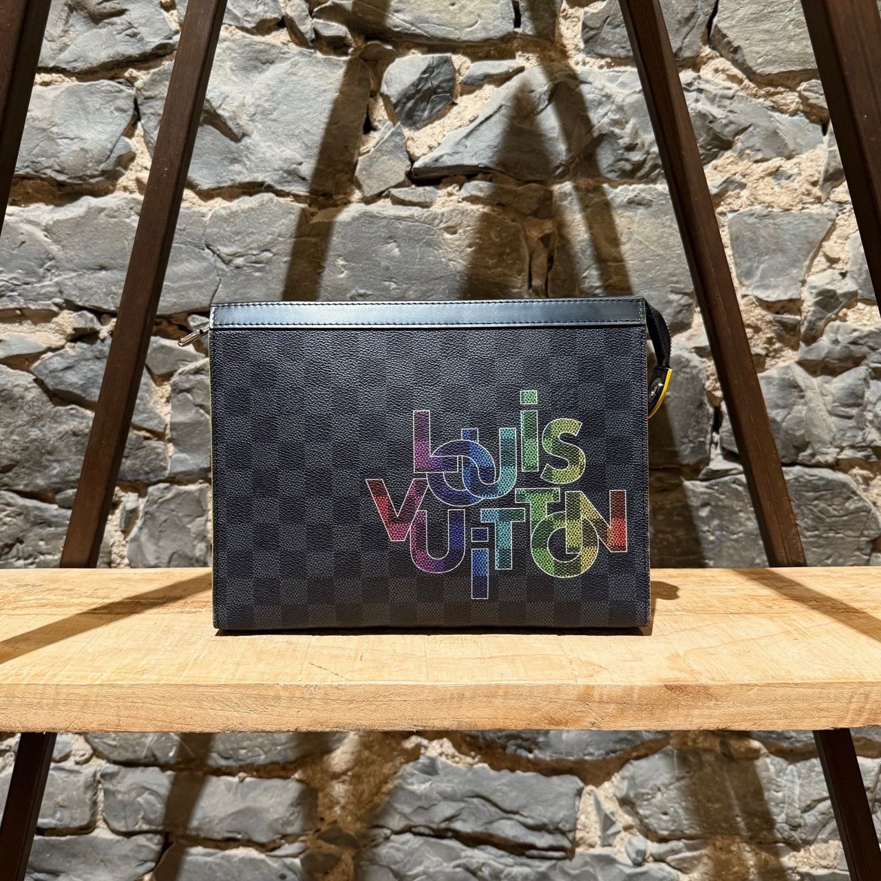 Louis Vuitton Louis Vuitton Damier Graphite Rainbow Pochette Voyage MM Size ONE SIZE - 1 Thumbnail