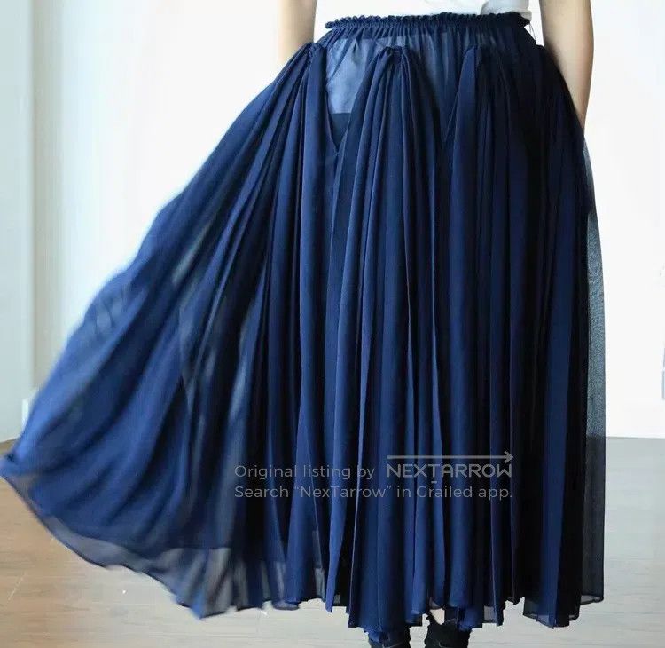 Comme des Garcons Comme Des Garcons size L Design-Inspired Gathered Skirt Size 23" - 2 Thumbnail