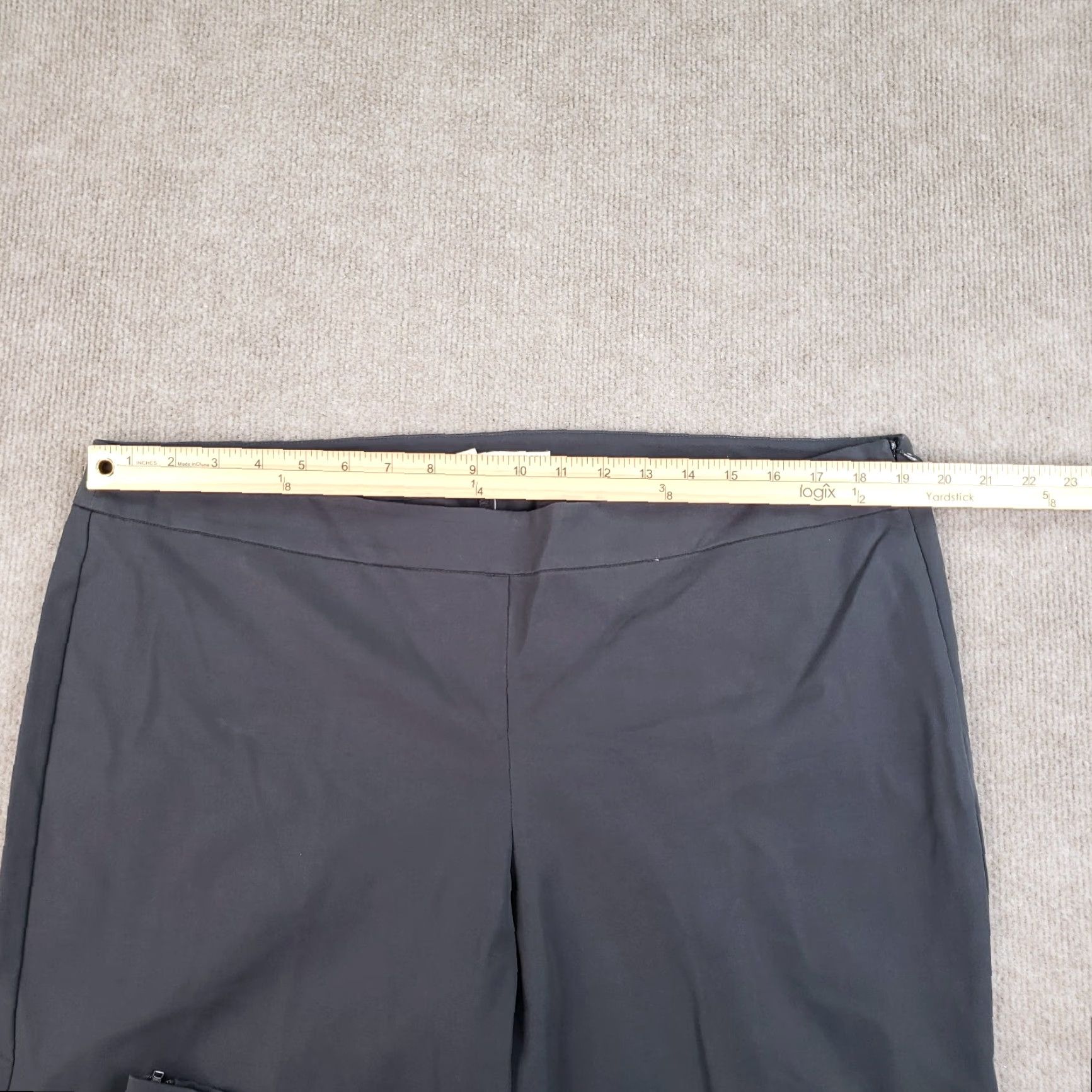 Eileen Fisher Eileen Fisher Slim Ankle Pant Women XL Gray Side Zip Non-Iron Stretch Casual Trousers Size 40" / US 18 - 5 Thumbnail
