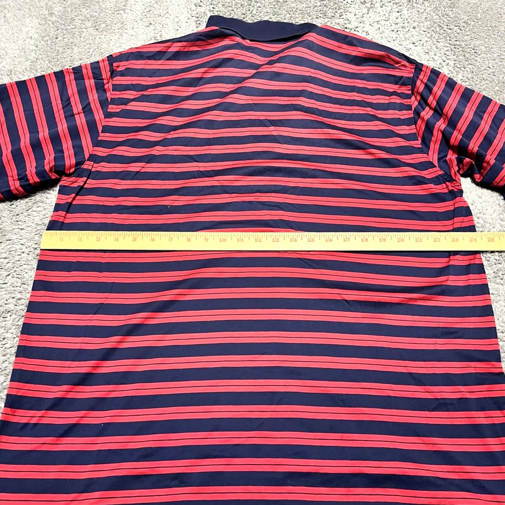 Vintage Masters Augusta National Polo Shirt Mens XL Red Blue Stripe Golf Size US XL / EU 56 / 4 - 4 Thumbnail