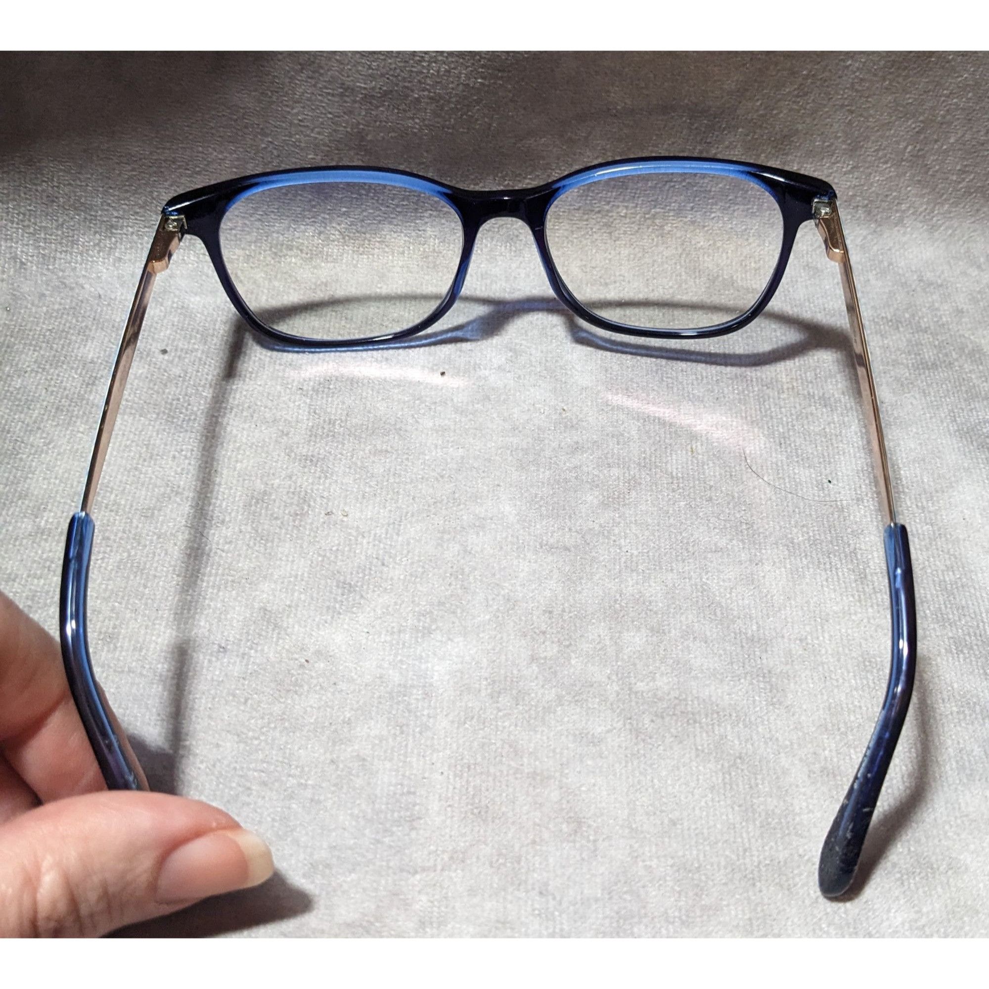 Lilly Pulitzer Lily Pulitzer Sheridan Blue And White Floral Eyeglass Frames Size ONE SIZE - 3 Thumbnail