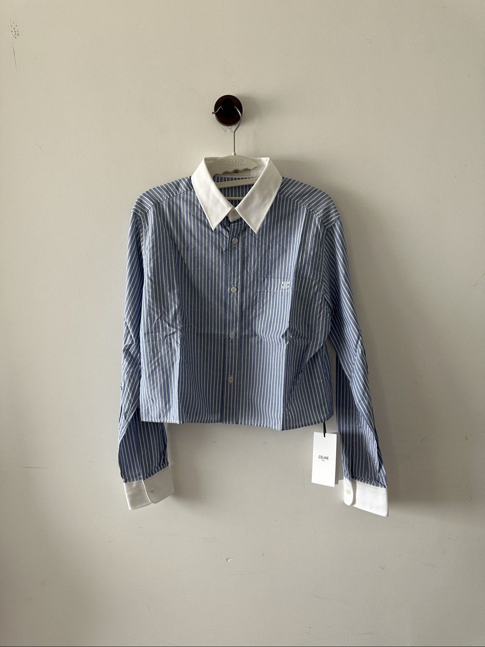 Celine Celine Striped Button Up Shirt Size 36 Size XS / US 0-2 / IT 36-38 - 1 Thumbnail