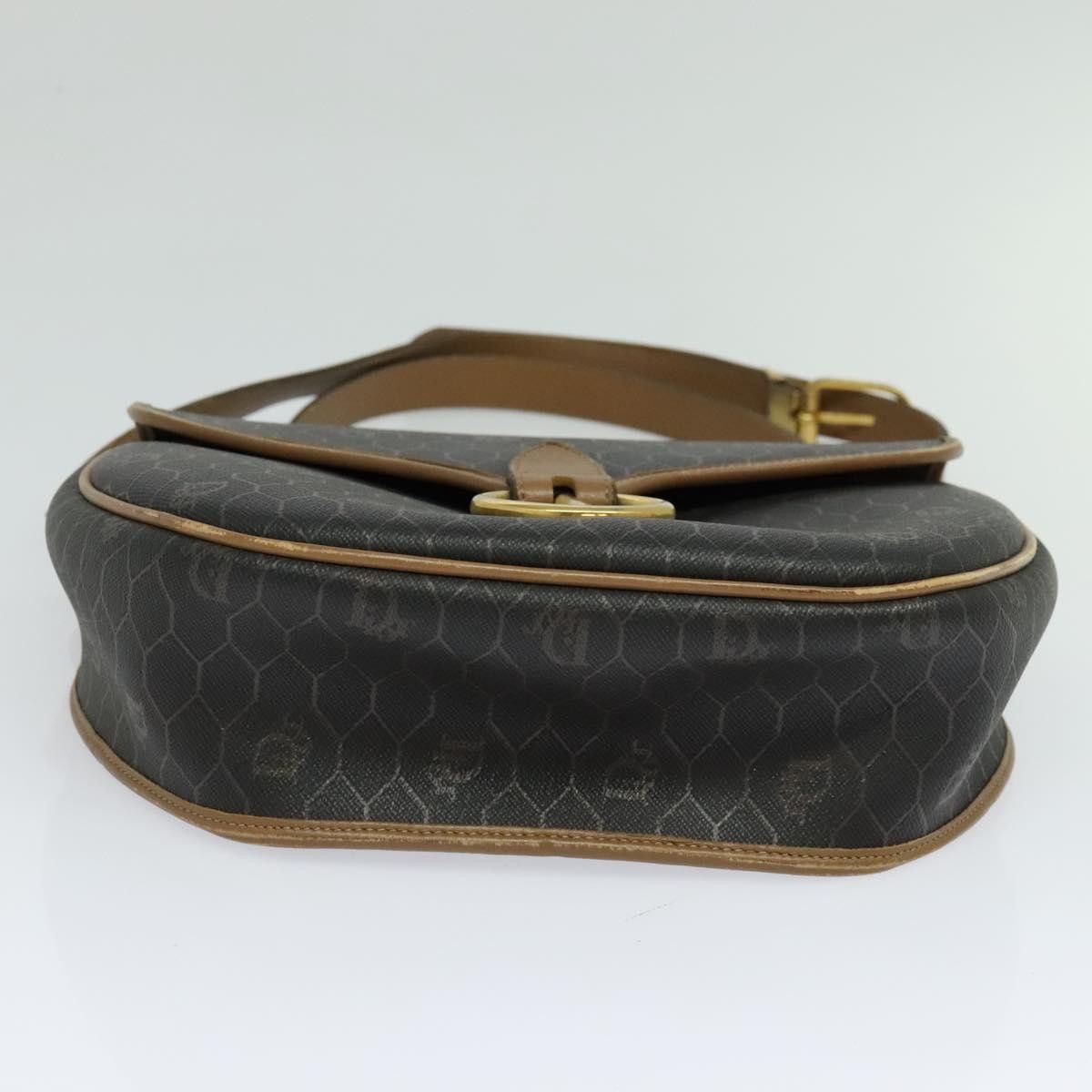 Dior DIOR Honeycomb Canvas Shoulder Bag Pvc Leather Black Brown Size ONE SIZE - 9 Thumbnail