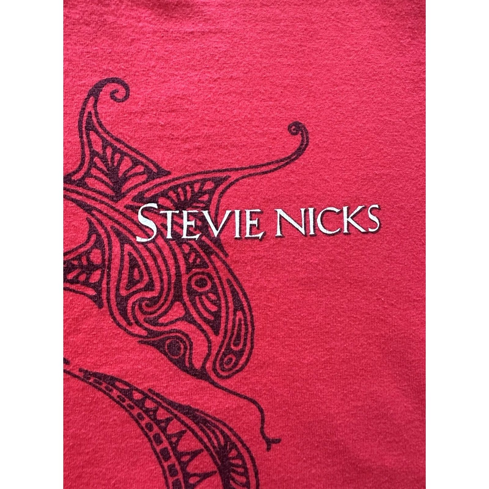 Doublet VINTAGE Stevie Nicks Trouble In Shangri LA 2001 Tee Red T-Shirt Double Sided Med Men M Red Size US M / EU 48-50 / 2 - 4 Thumbnail