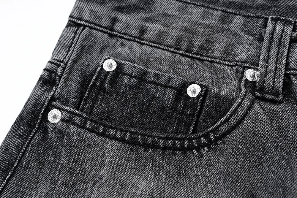 Jean Black Washed Damage Baggy jeans y2k 90’s retro style Size US 30 / EU 46 - 11 Thumbnail