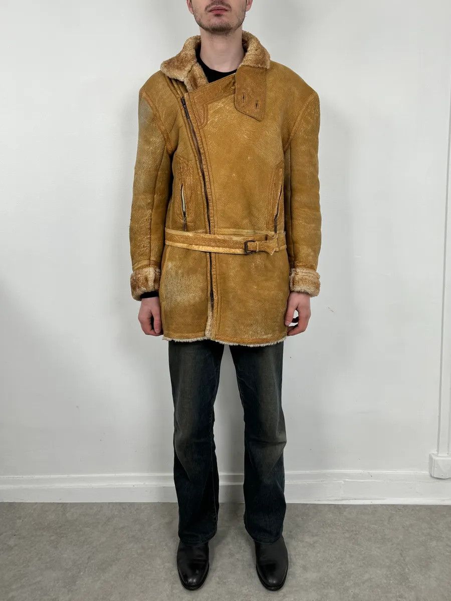 Roberto Cavalli 2000s Roberto Cavalli Camel Premium Shearling Jacket Size US L / EU 52-54 / 3 - 3 Thumbnail