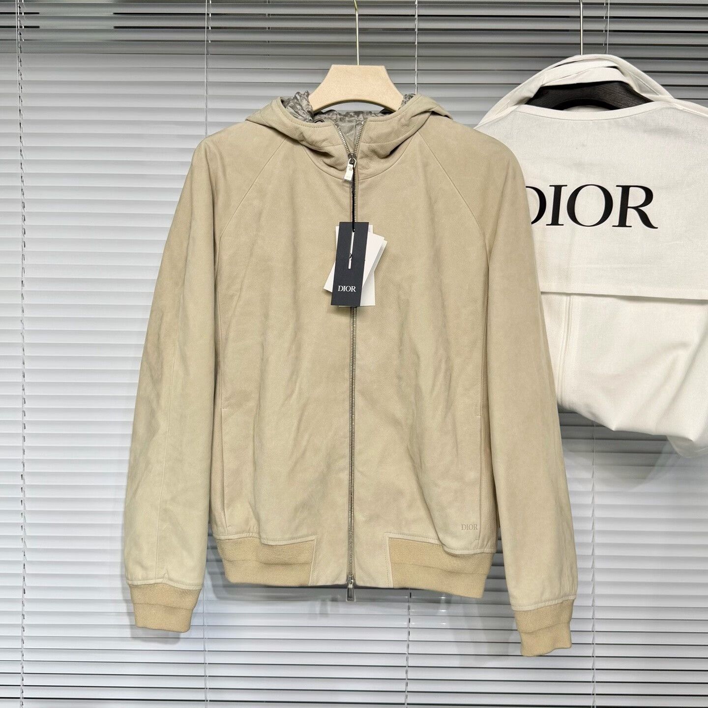 Dior DIOR Leather Jacket with Logo Details Size US M / EU 48-50 / 2 - 1 Thumbnail