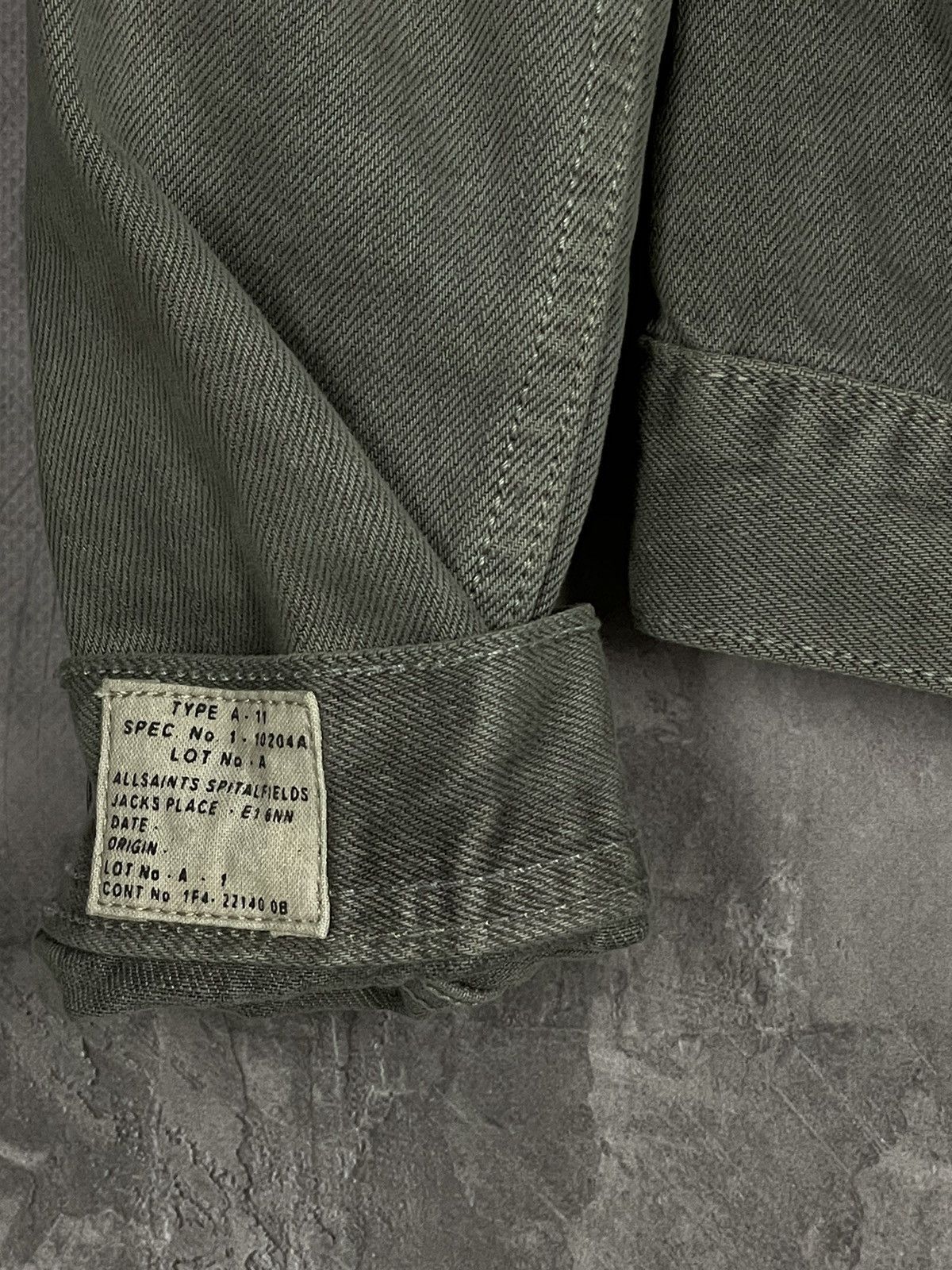Allsaints × Japanese Brand Allsaints Archival Luxury Y2K Avant Garde Fade Denim Jacket Size M / US 6-8 / IT 42-44 - 7 Thumbnail