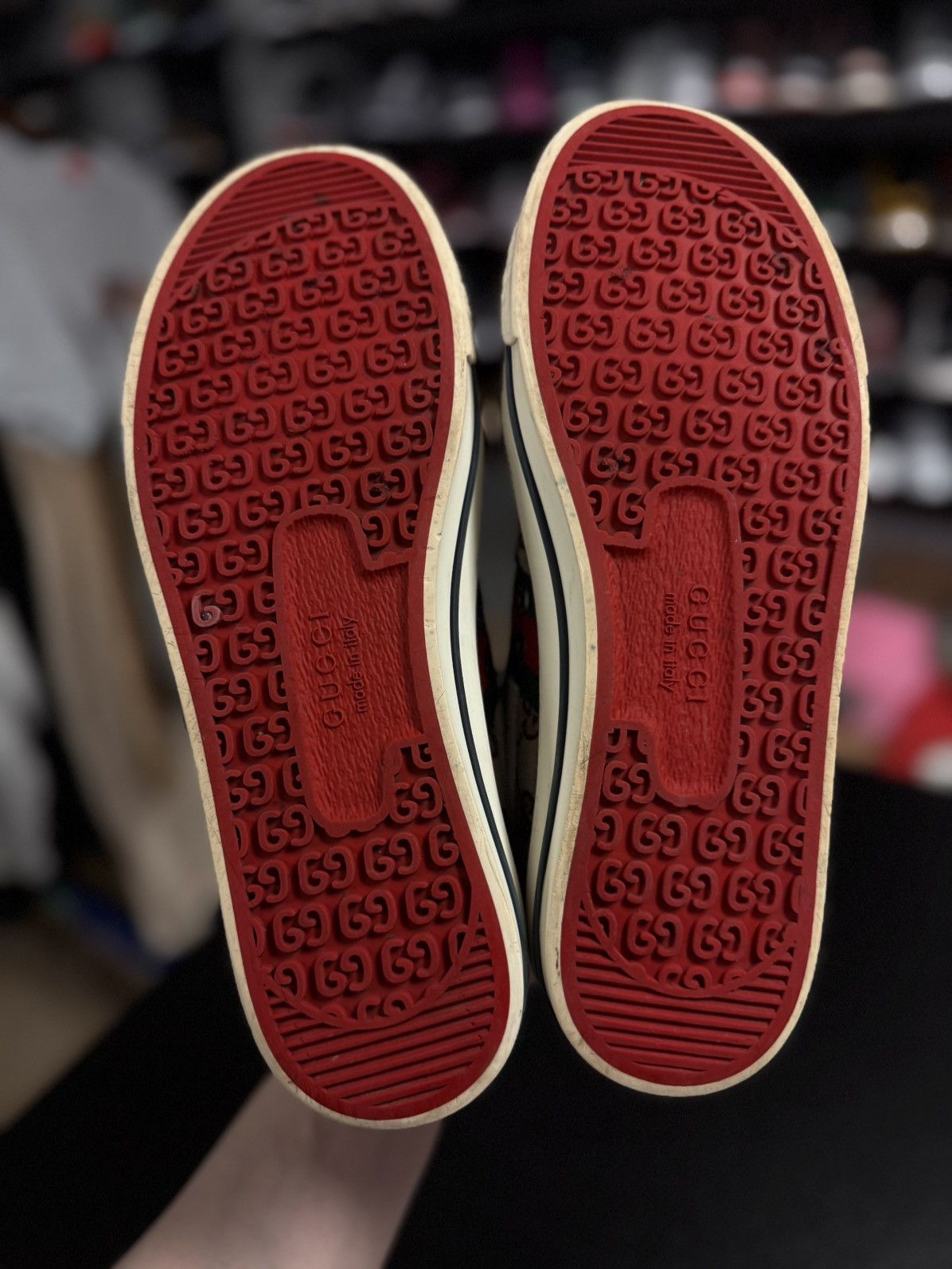 Gucci Gucci High Top 77 Tennis Sneakers Size 7.5G/8M Size US 8 / EU 41 - 11 Thumbnail