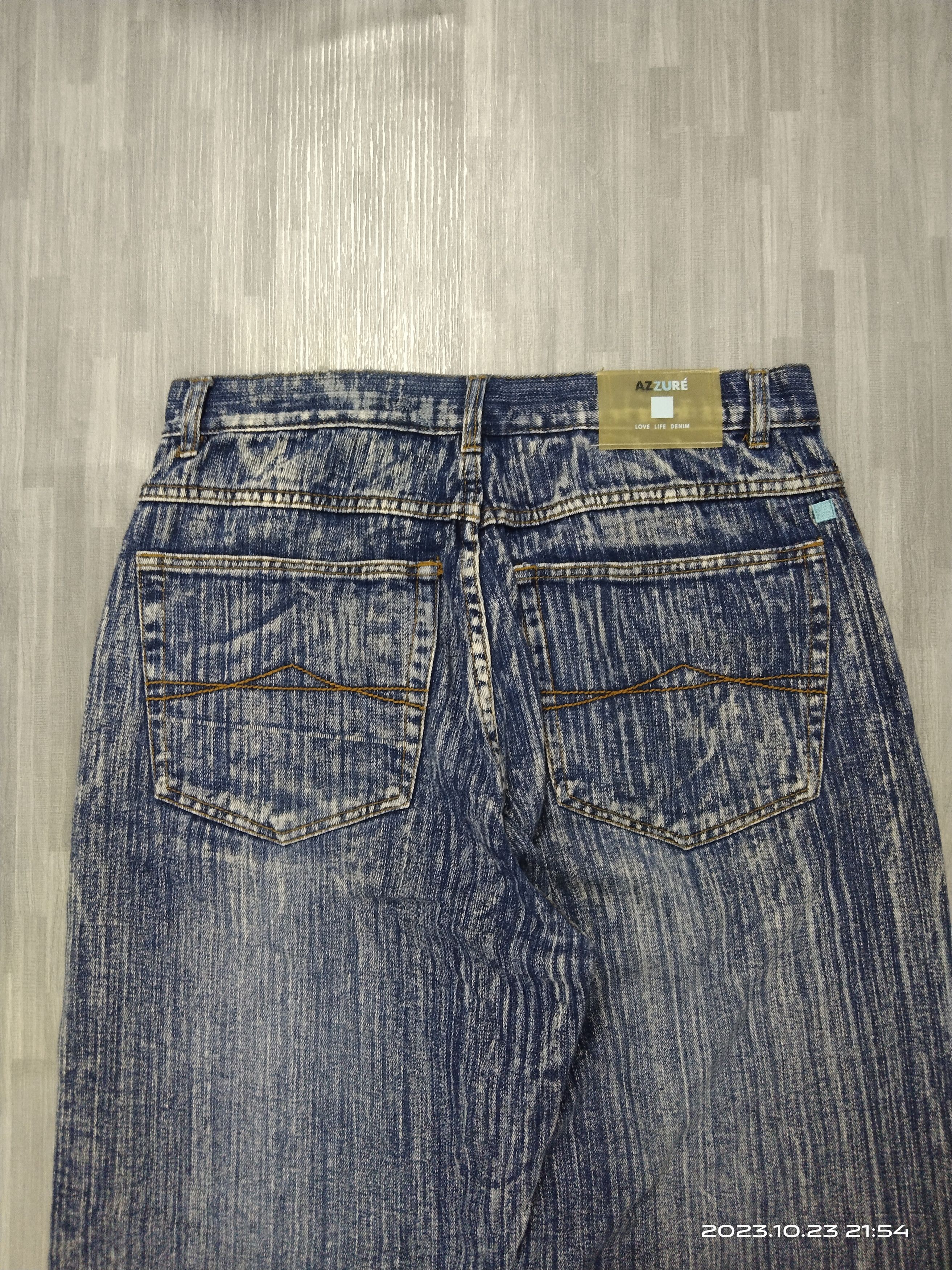 Japanese Brand WIDE PANTS BAGGY🔥SICK AZZURE DENIM Size US 33 - 5 Thumbnail