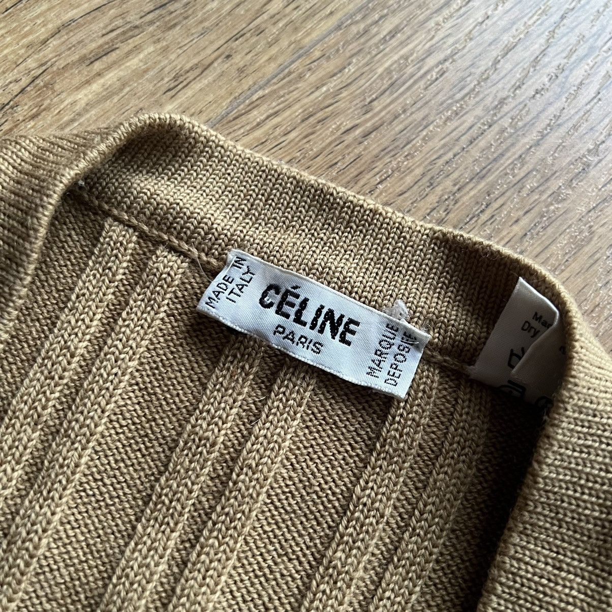 Celine CELINE vintage womens wool cardigan gold logo Size M / US 6-8 / IT 42-44 - 4 Thumbnail