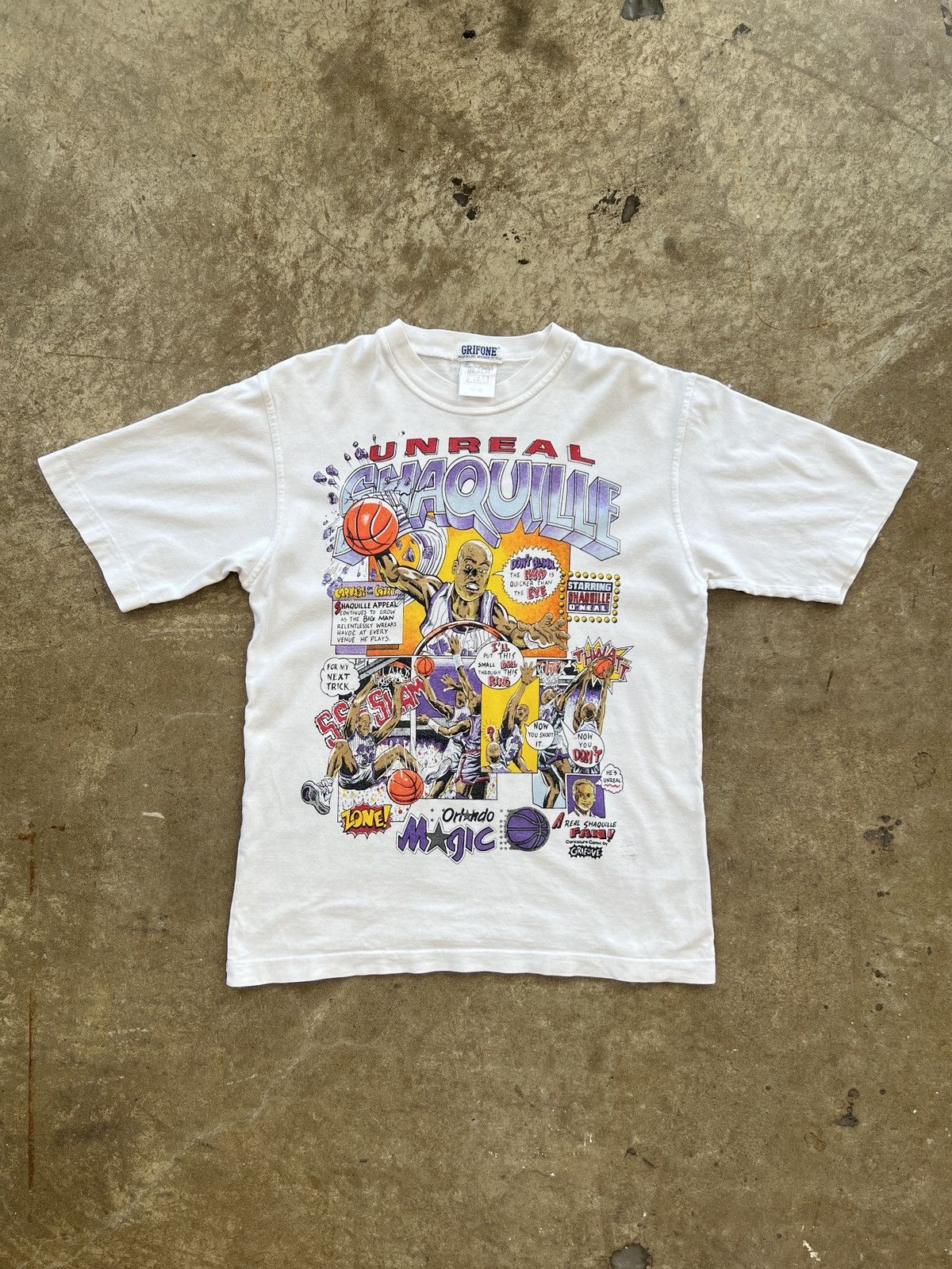 NBA × Vintage Vintage Shaquille O’Neal Shaq Orlando Magic Comic Tee Medium Size US M / EU 48-50 / 2 - 2 Thumbnail